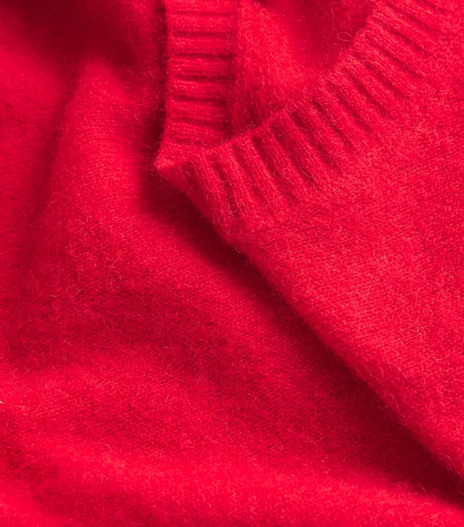 Alpaca-Blend Knitted Vest TRUE SCARLET RED Image 5