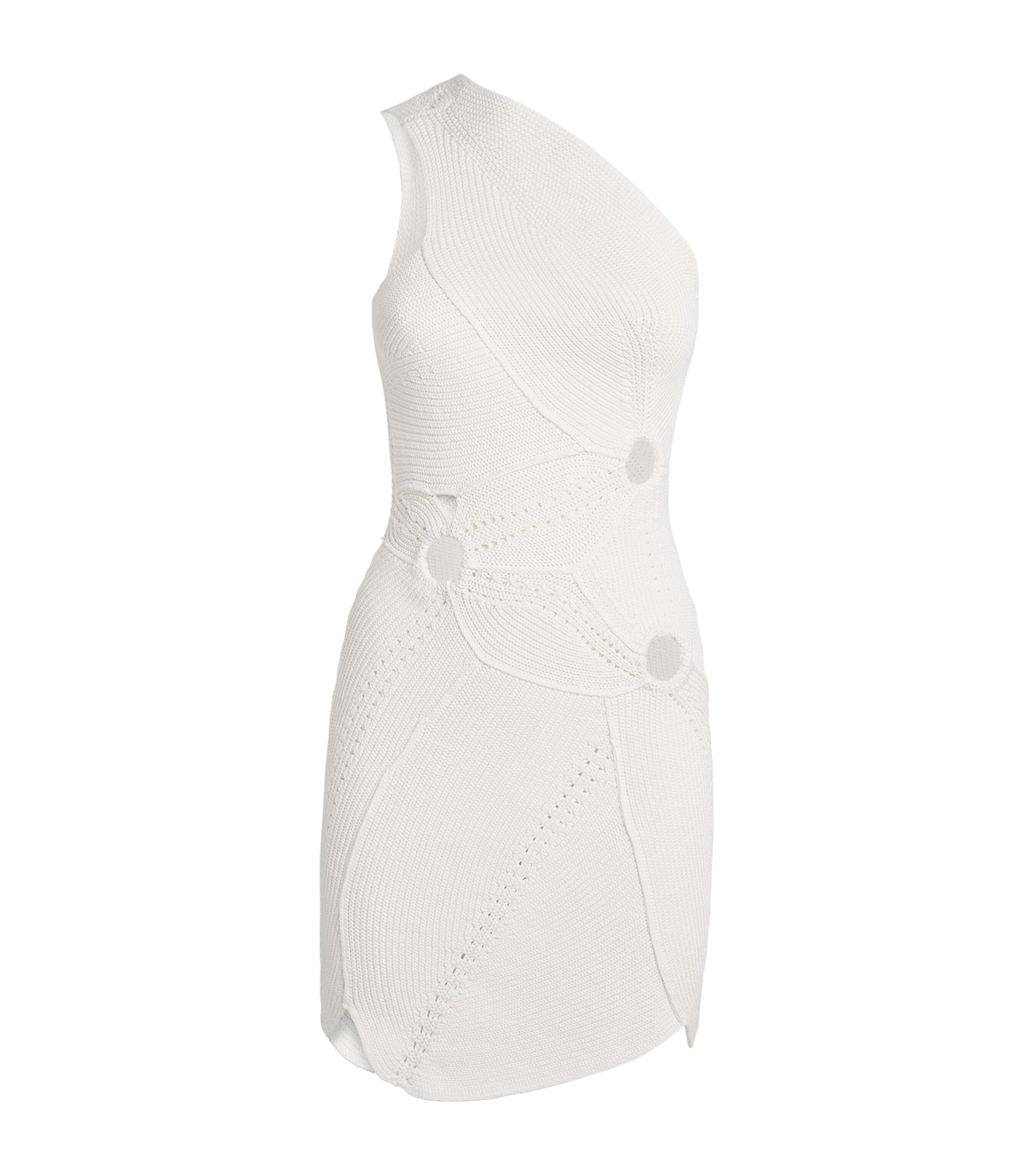 Cult Gaia One-Shoulder Coreline Mini Dress | Partywear | Womens | Dresses | Women Clothing | Knitwear | Knitted Dresses | Mini Dresses | Party Dresses | Designers | Cult Gaia