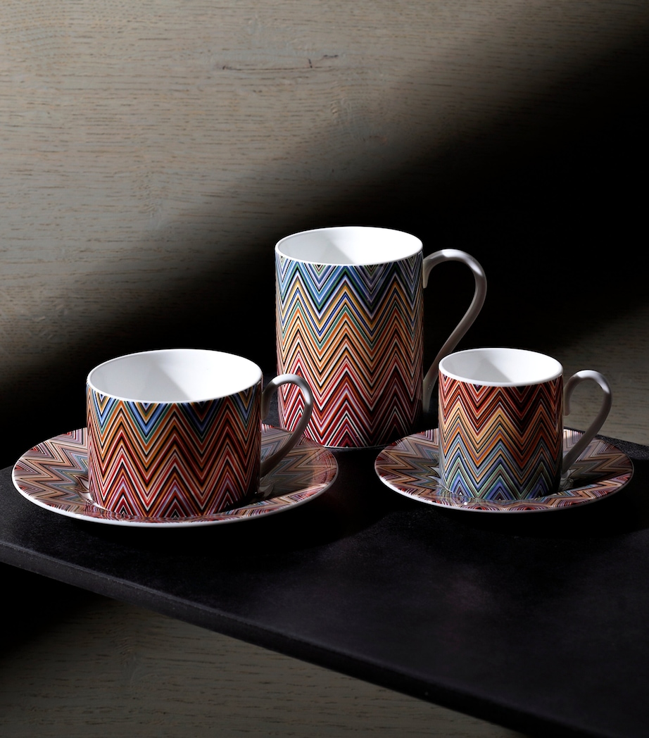 Zigzag Jarris 156 Teacup and Saucer MULTI Image 3