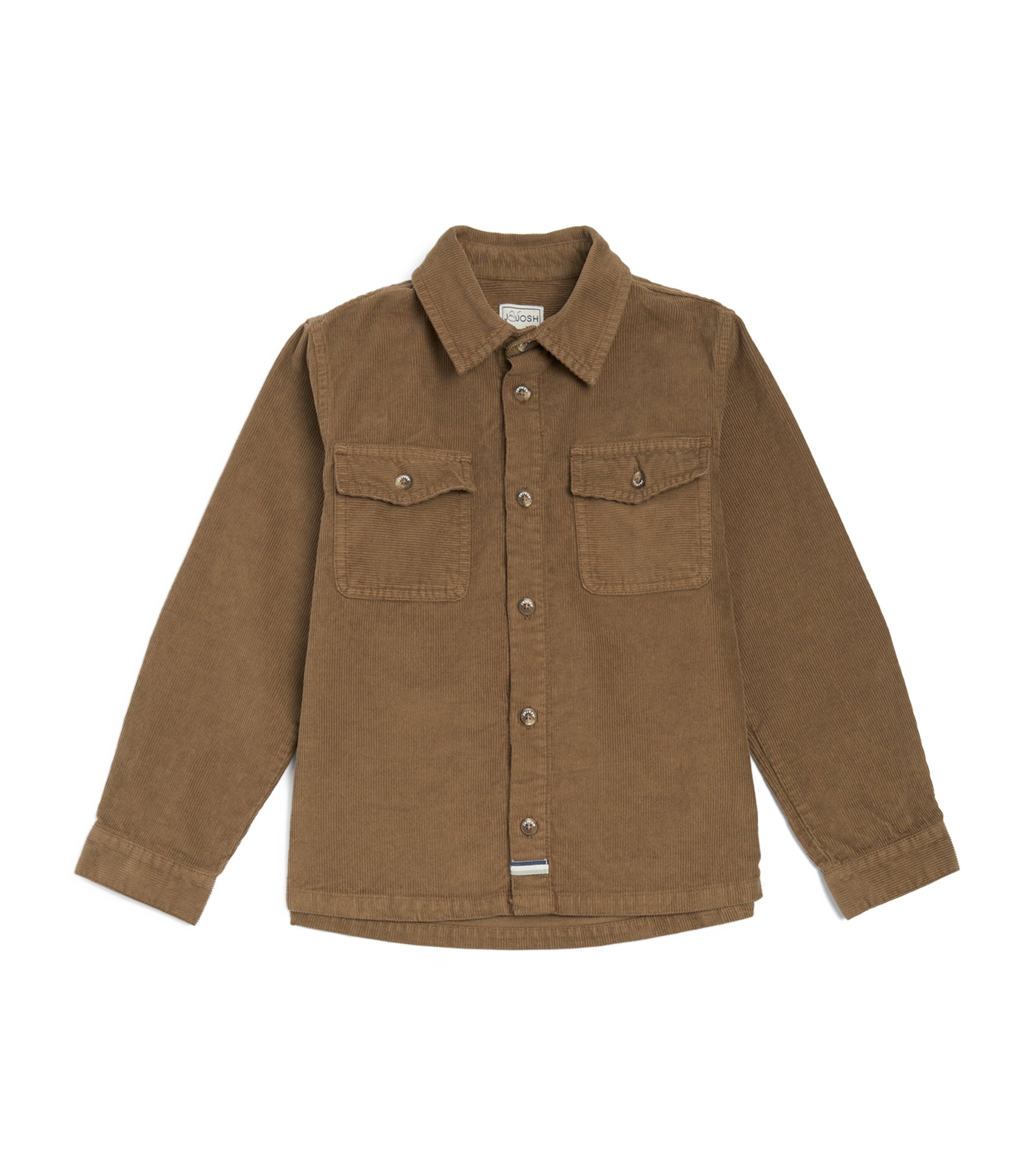 Shop J & Josh Corduroy Long-sleeve Shirt In Brown