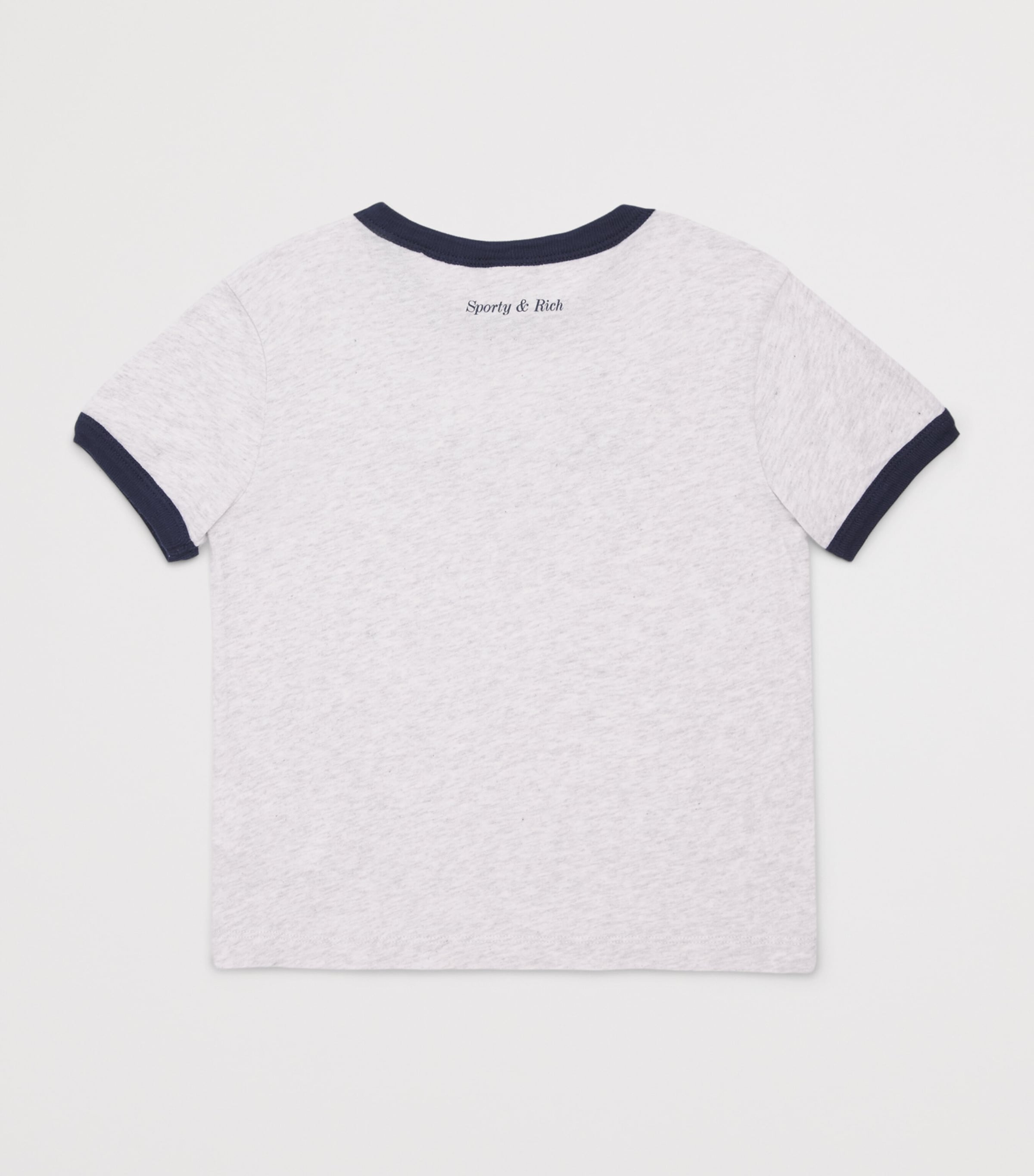 SPORTY & RICH KIDS Be Nice T-Shirt (2-14 Years) Heather Gry/drk Navy Image 2