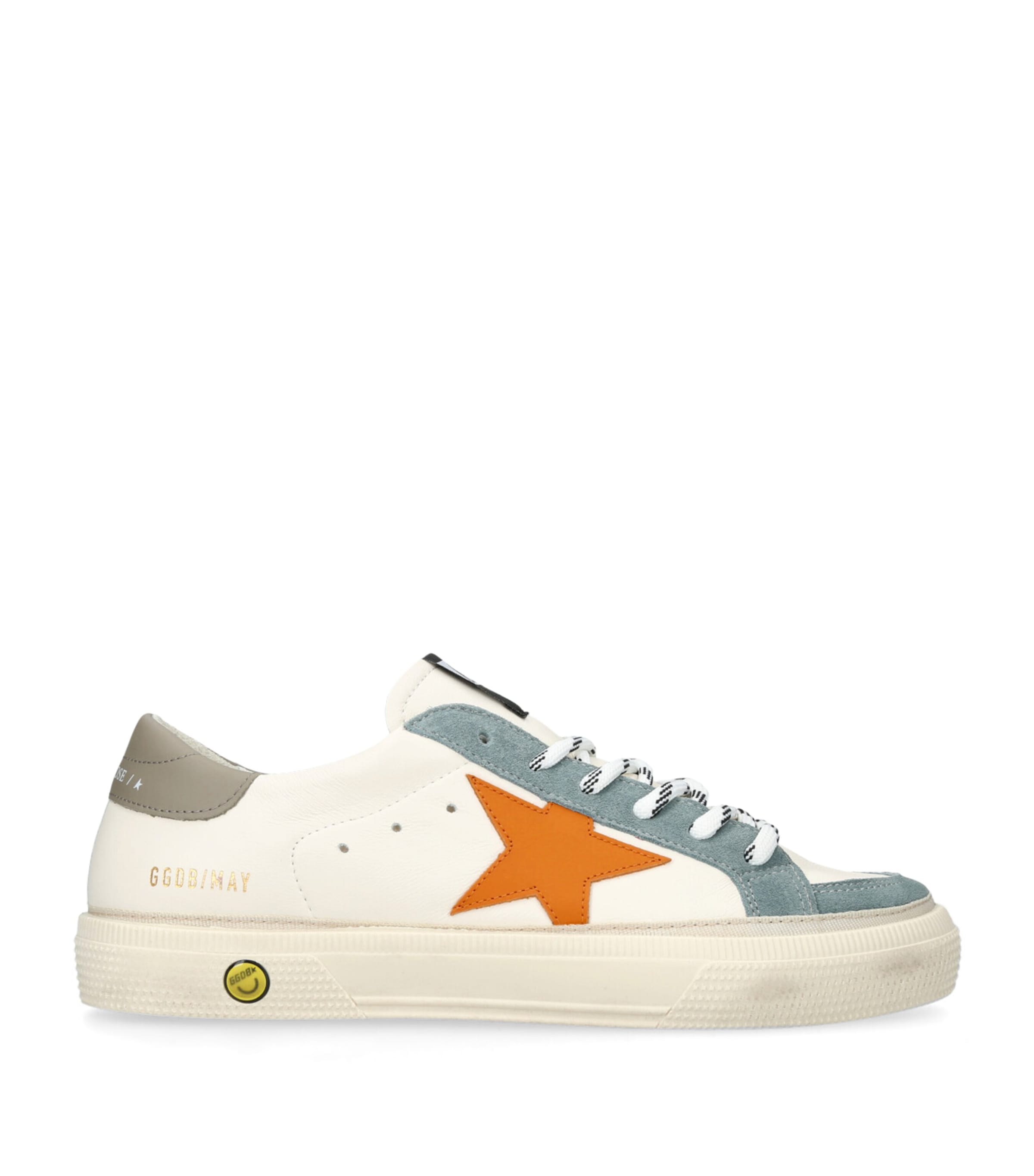Golden Goose Leather May Sneakers White/comb Image 1