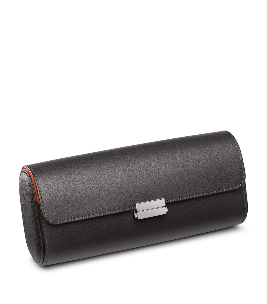 Scatola Del Tempo Leather Pochette Watch Case Grey Image 2