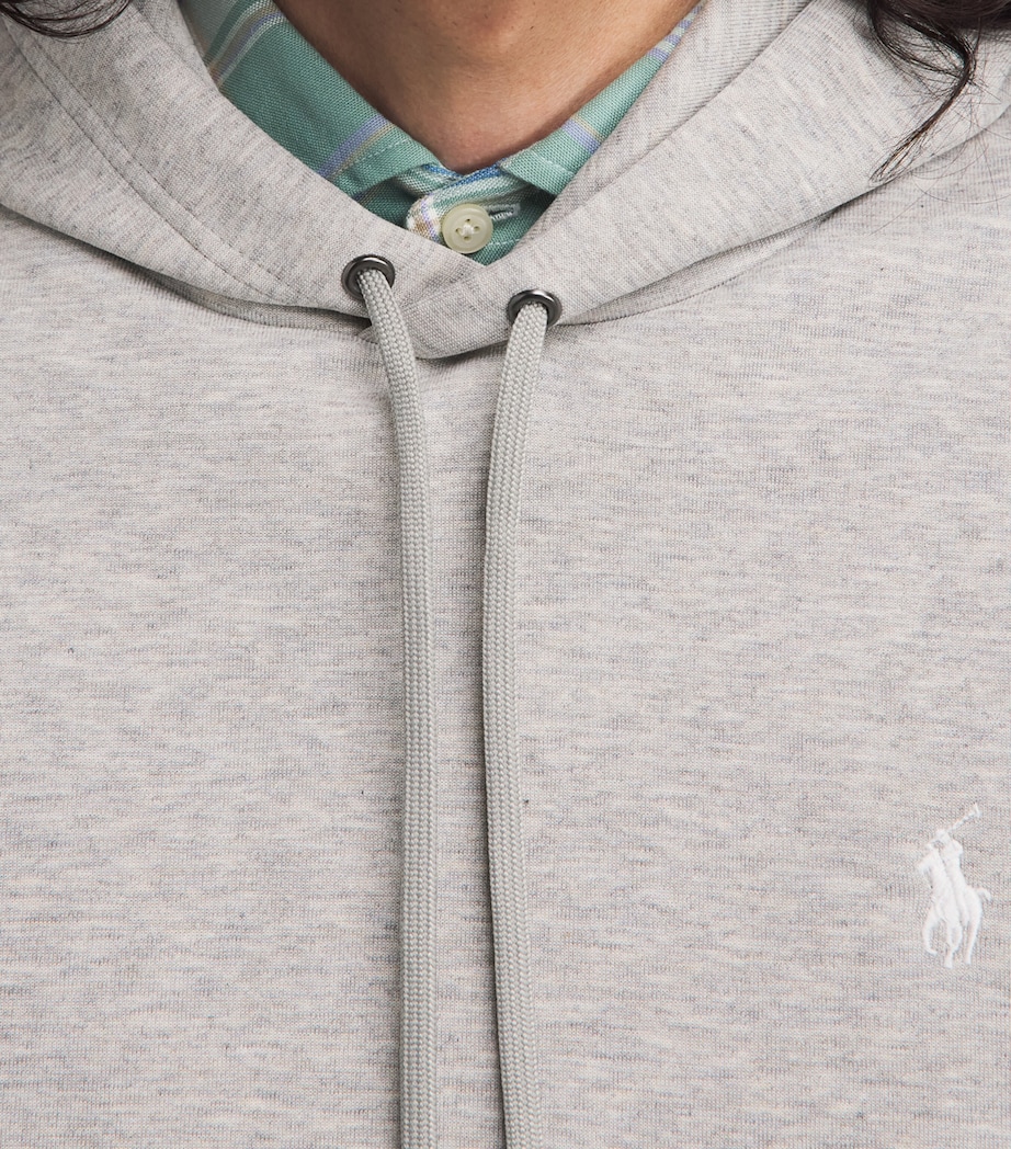 Polo Ralph Lauren Mens Double-Knit Logo Hoodie Drk Sprt Image 3