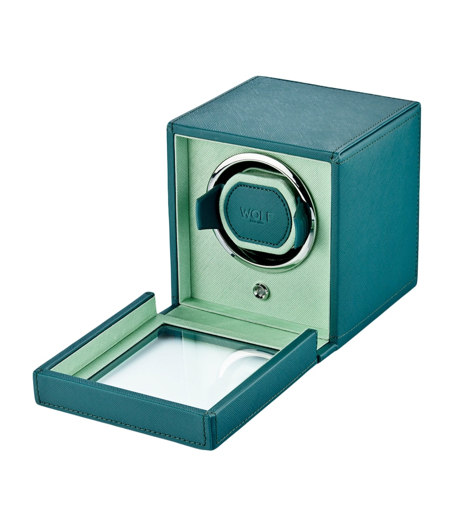 WOLF Cub Watch Winder with Cover Seltzer Teal/mint Image 4