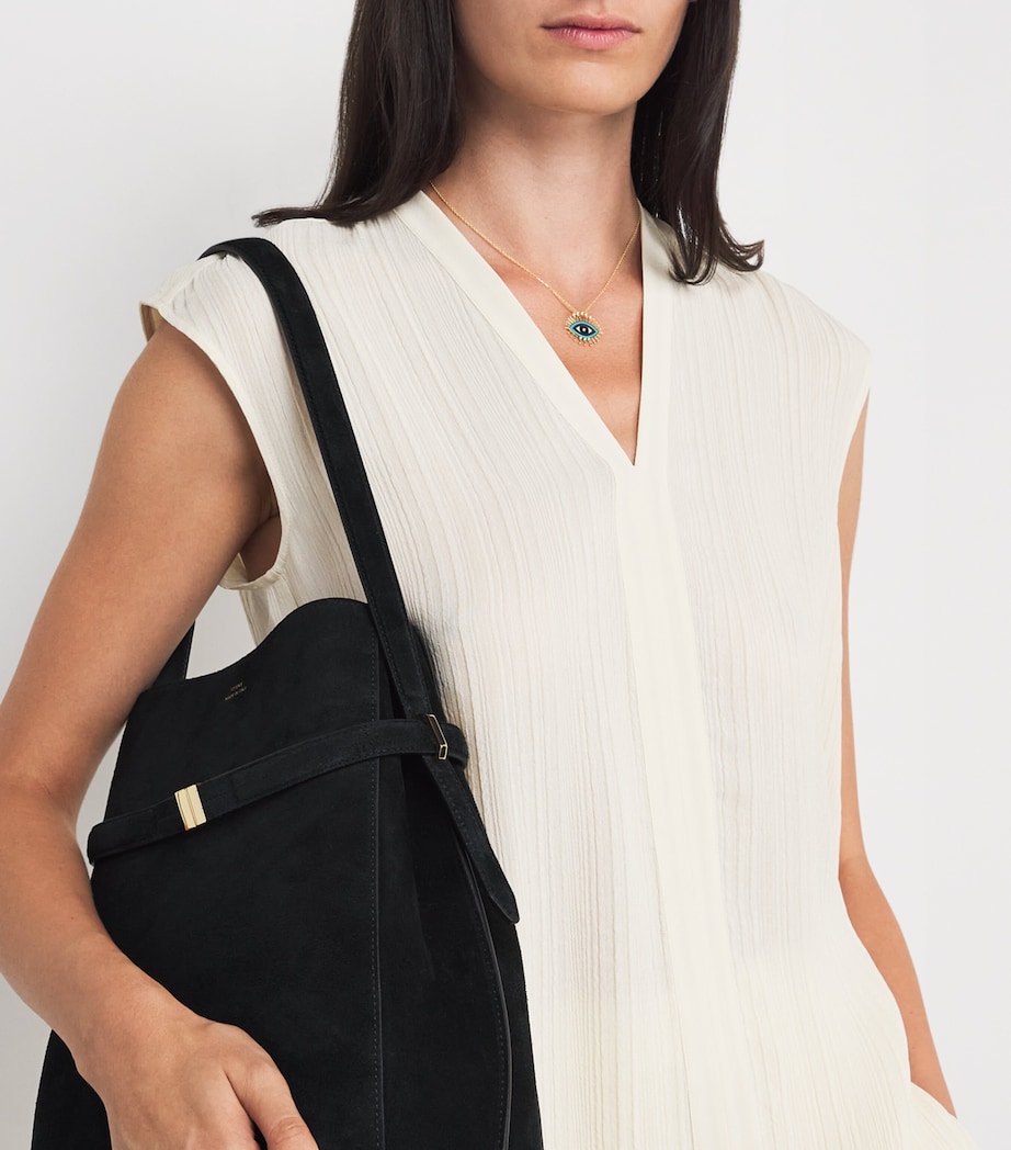 Yellow Gold, Diamond, Lapis and Turquoise Rebel Eye Rich Kitsch Necklace YELLOW GOLD Image 4