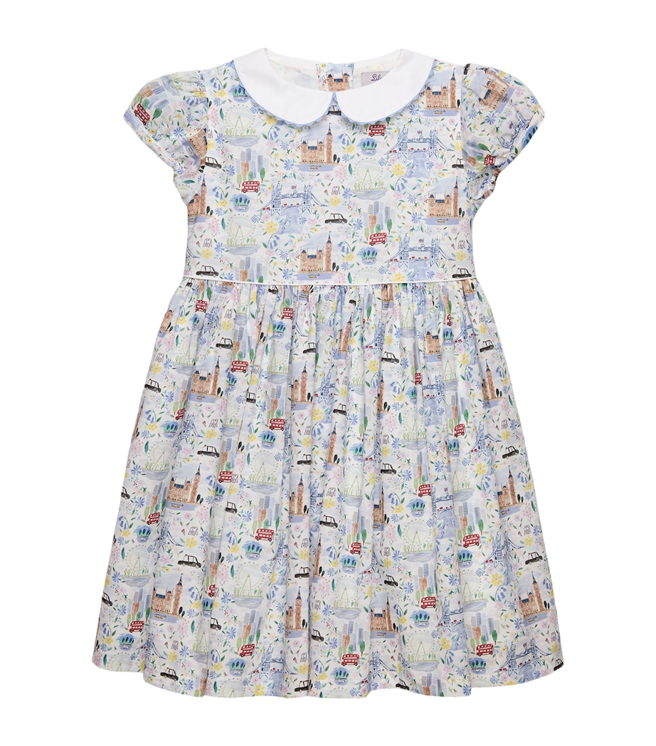 Trotters Cotton London Scenes Dress (2-5 Years) Multi London Scenes Image 1