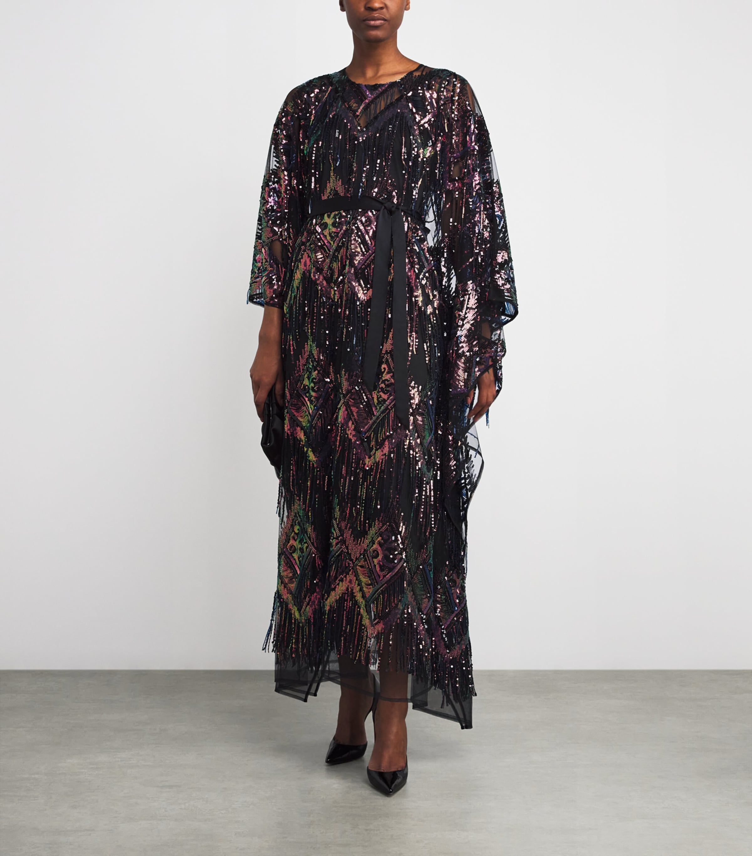 Sequin Casati Maxi Kaftan ROYAL BLUE Image 2