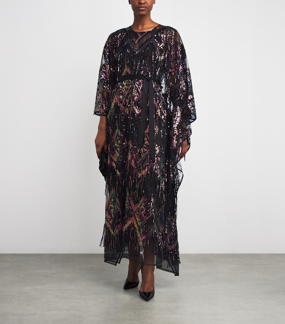Sequin Casati Maxi Kaftan ROYAL BLUE Image 2
