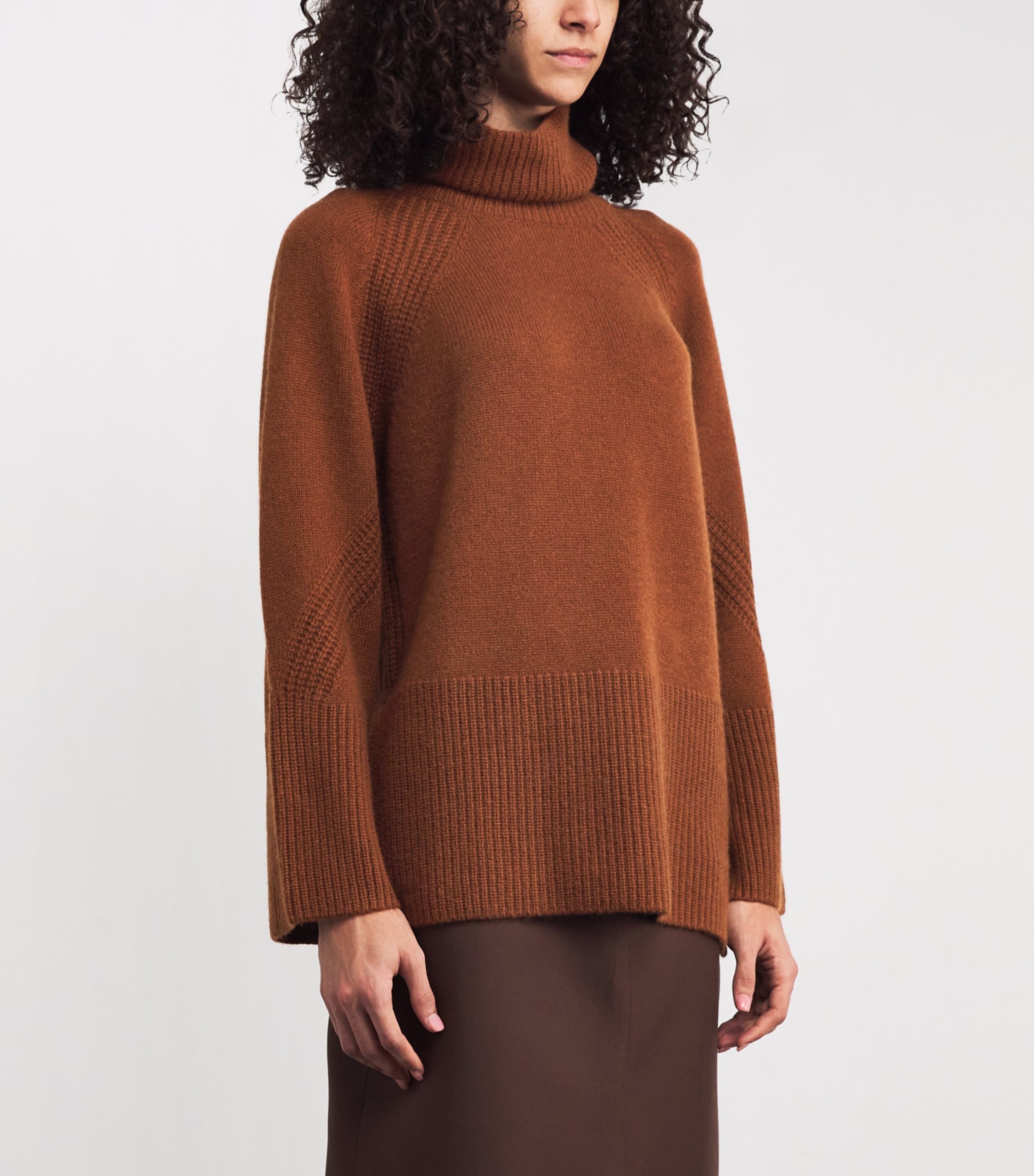 Cashmere Rollneck Sweater CINNAMON Image 3