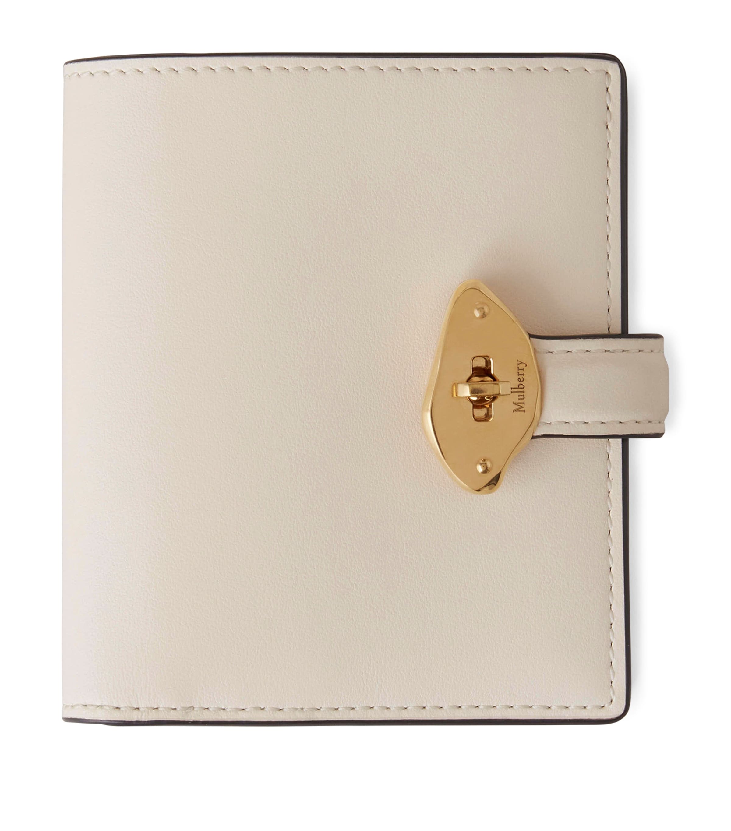 Mulberry Leather Lana Compact Wallet In Neutral