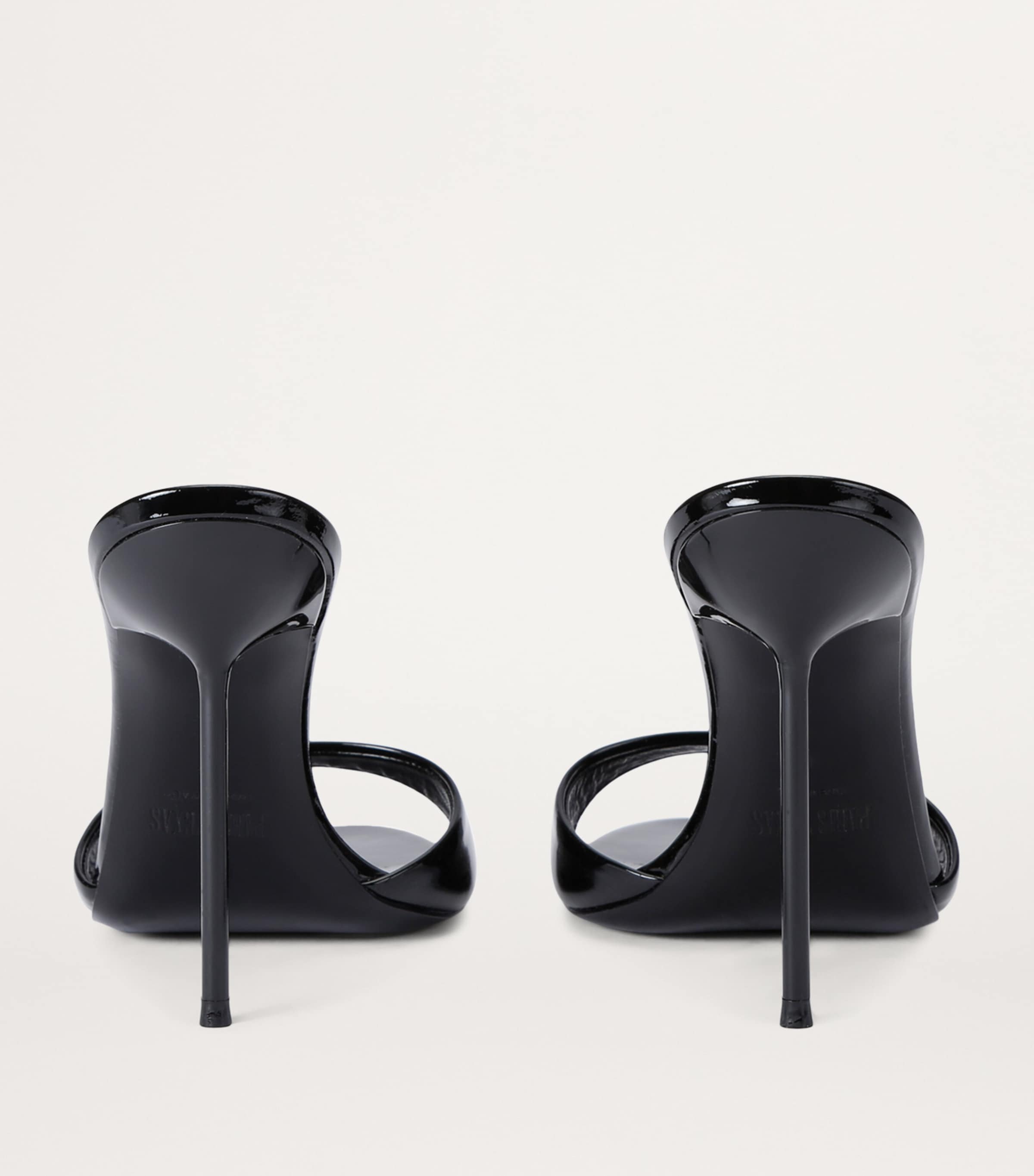 Patent Leather Lidia Mules 105 BLACK Image 3