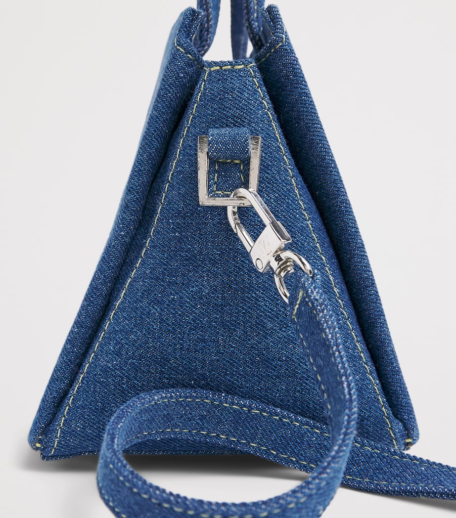 Talel Paris Medium Denim V2 Tote Bag Blue Denim Image 6