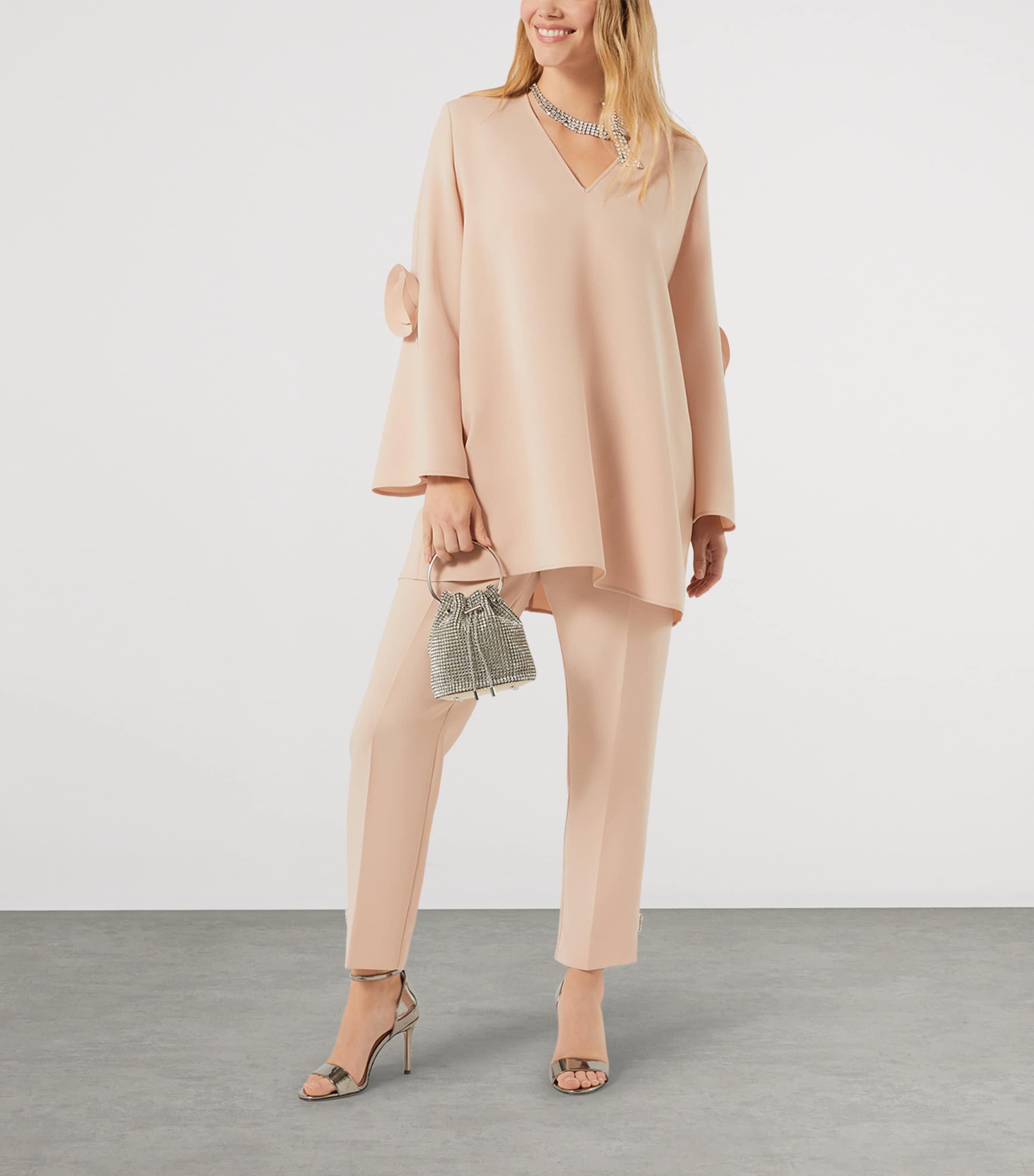 Marina Rinaldi Womens Cady Trousers Skin Image 2