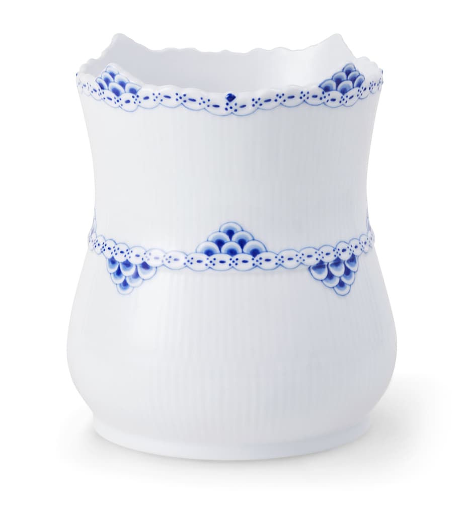 Royal Copenhagen Porcelain Princess Vase (17cm) White Image 1