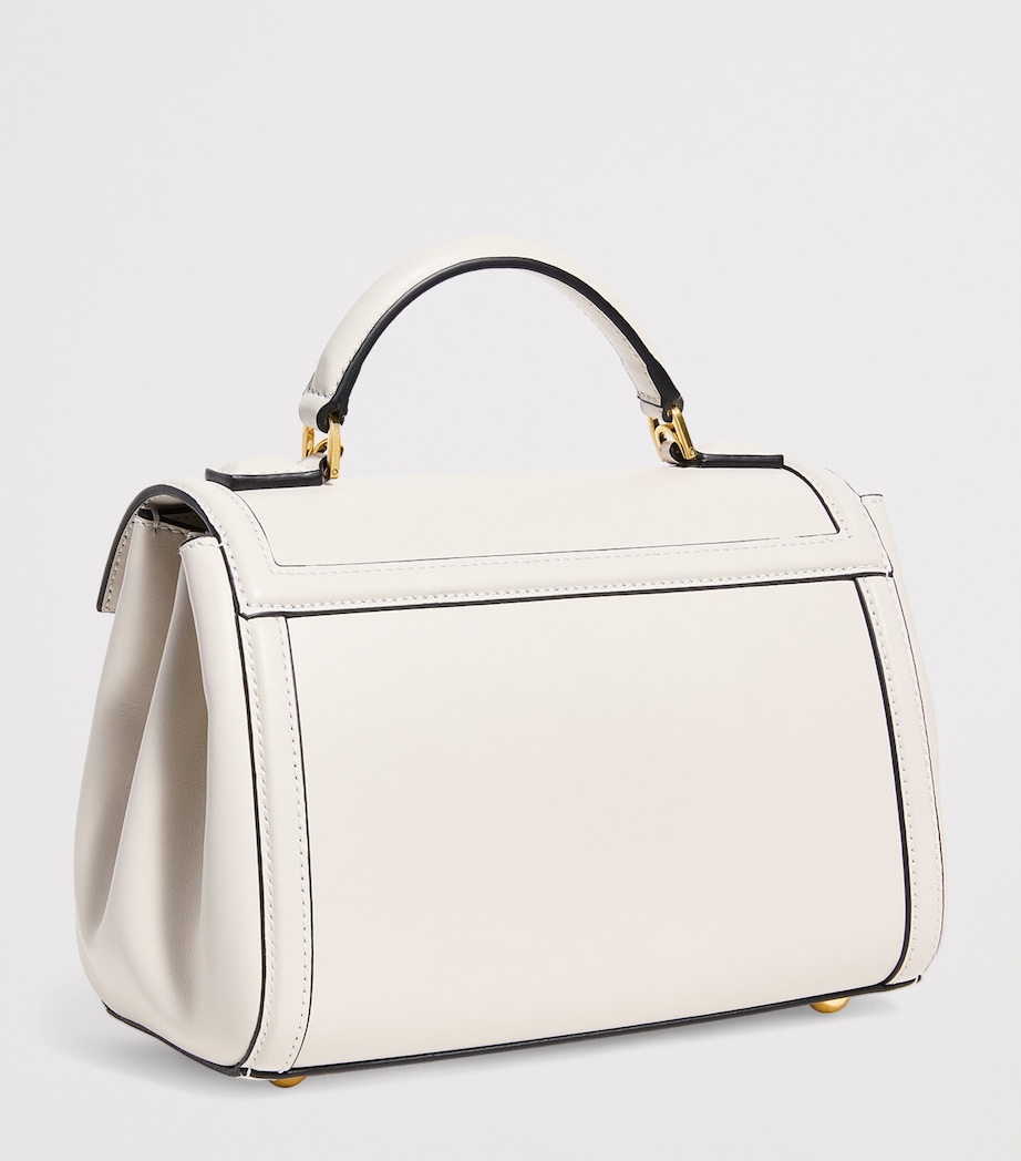 Leather Paris Top-Handle Bag OFF WHITE W/BE F02 Image 3