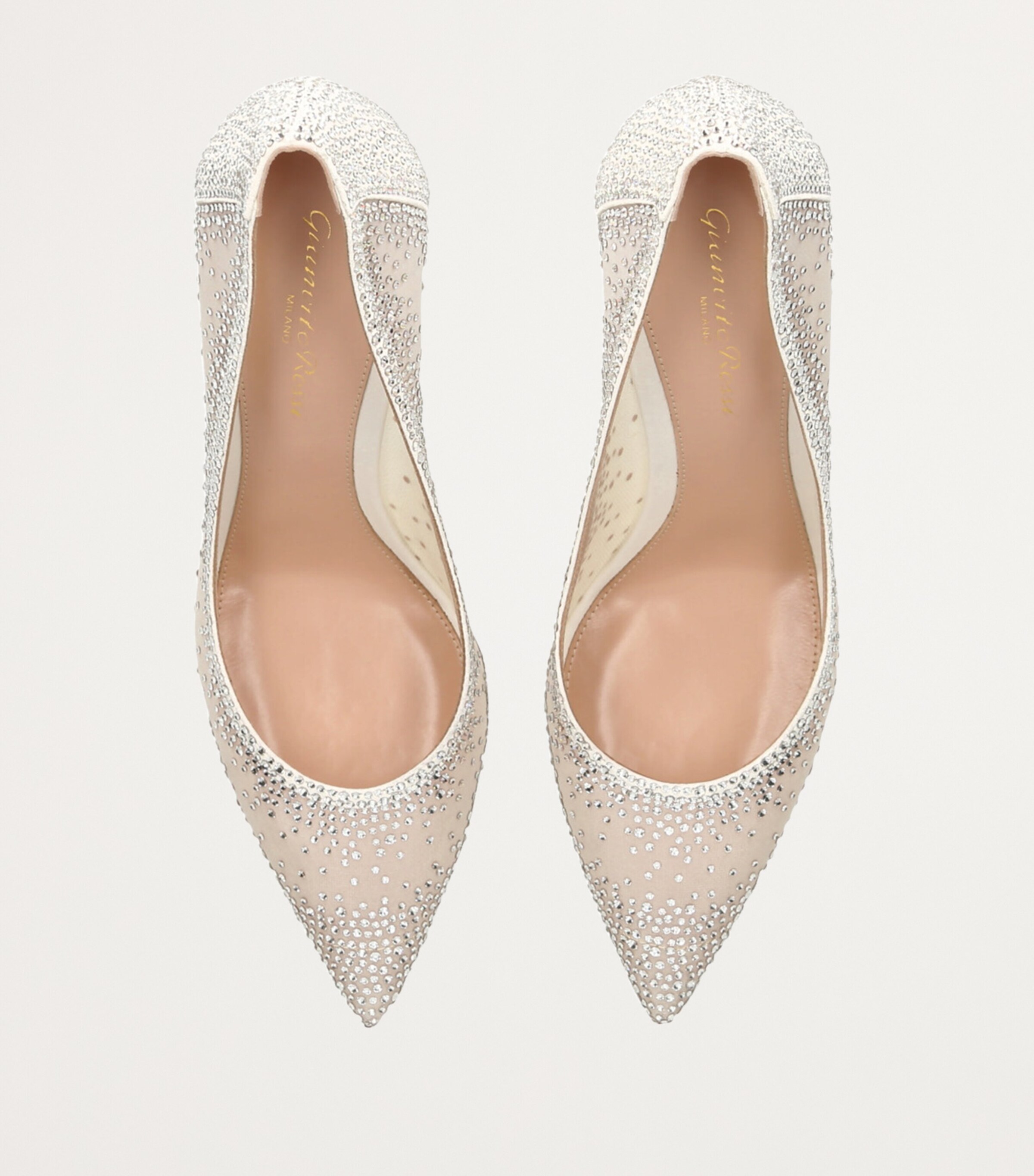 Gianvito Rossi Embellished Rania Pumps 85 Beige Image 4