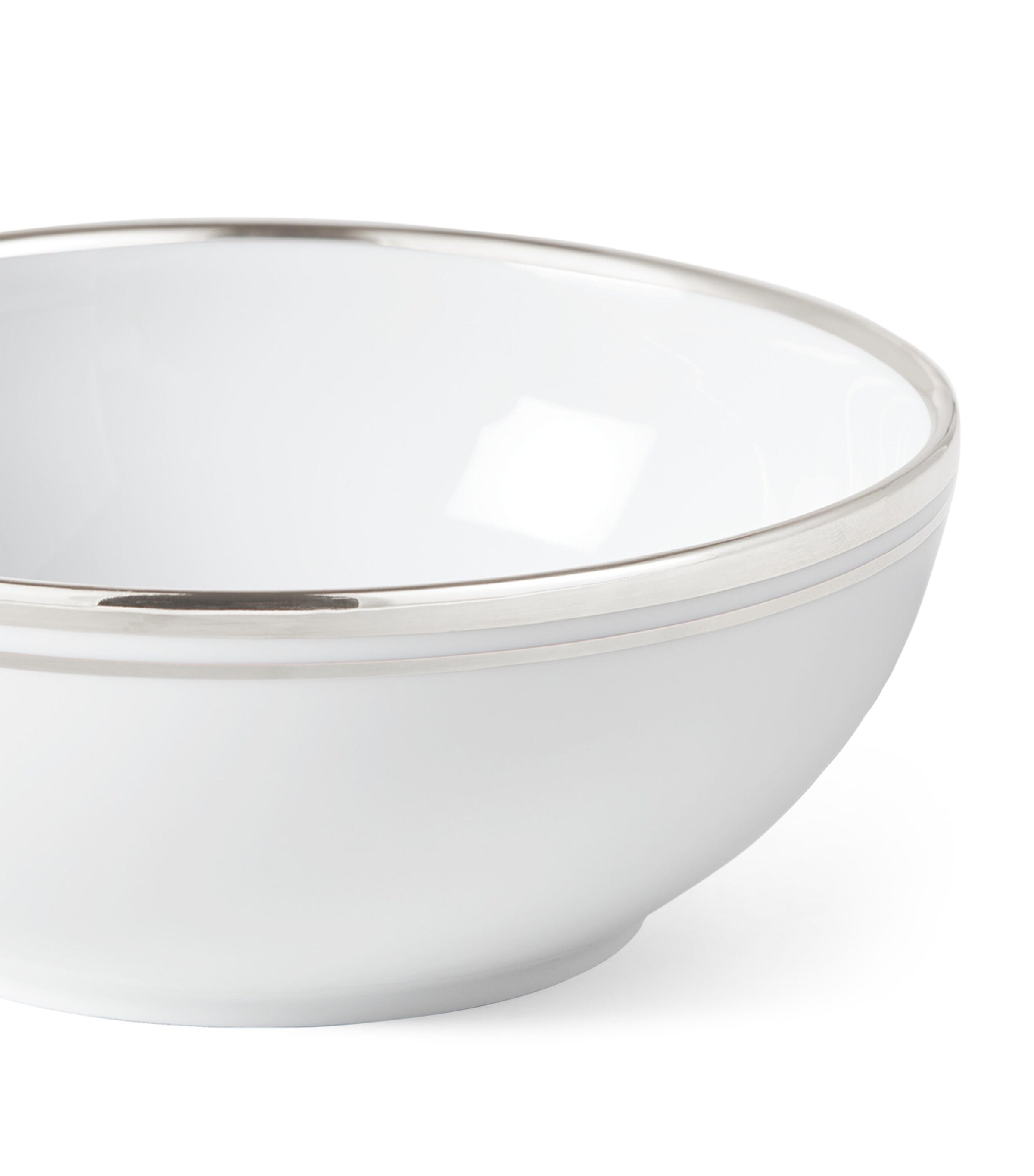 Porcelain Wilshire Cereal Bowl (15cm) SILVER/WHITE Image 2