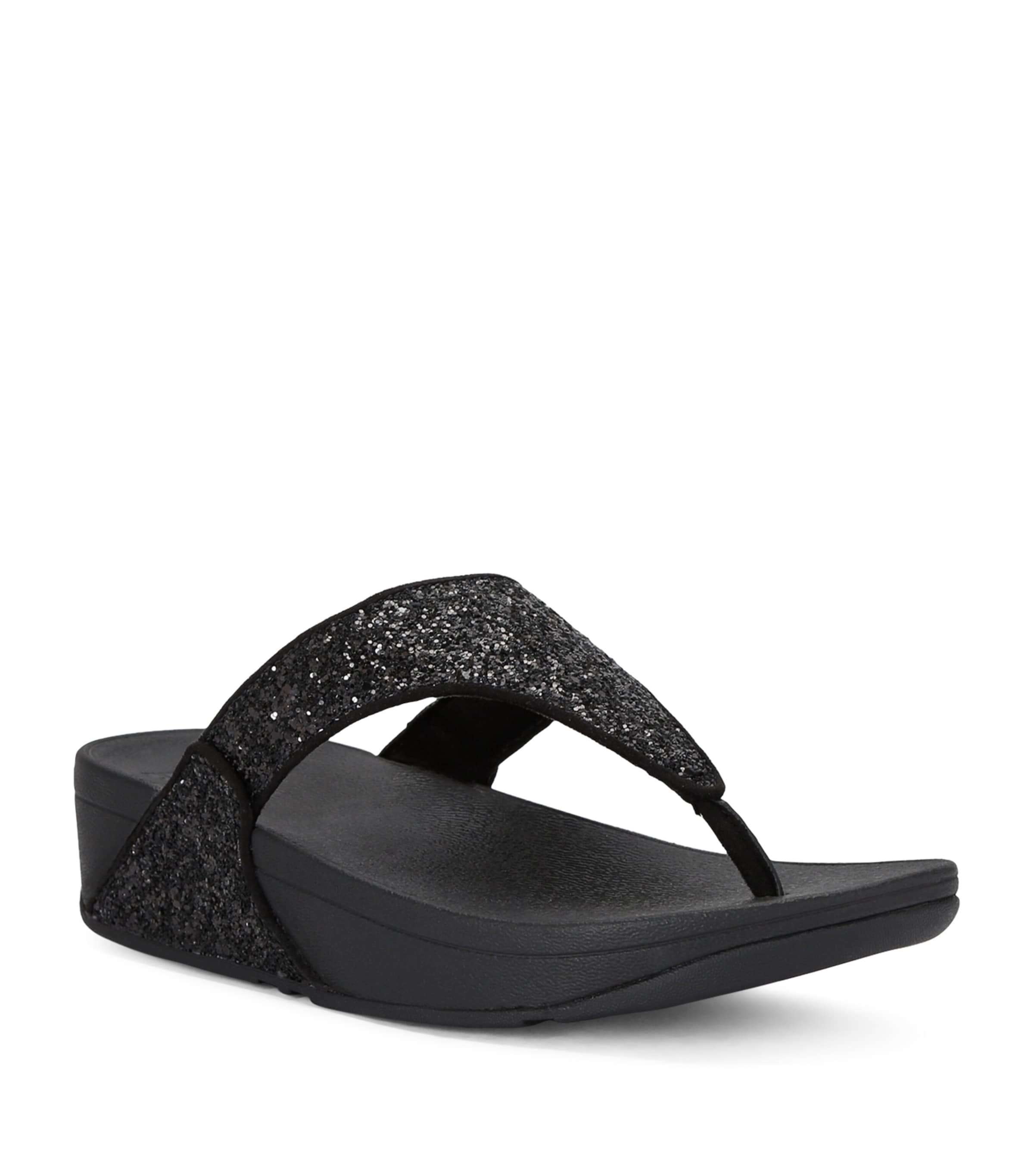 FitFlop Opul Lulu Toe-Post Sandals Black Image 3