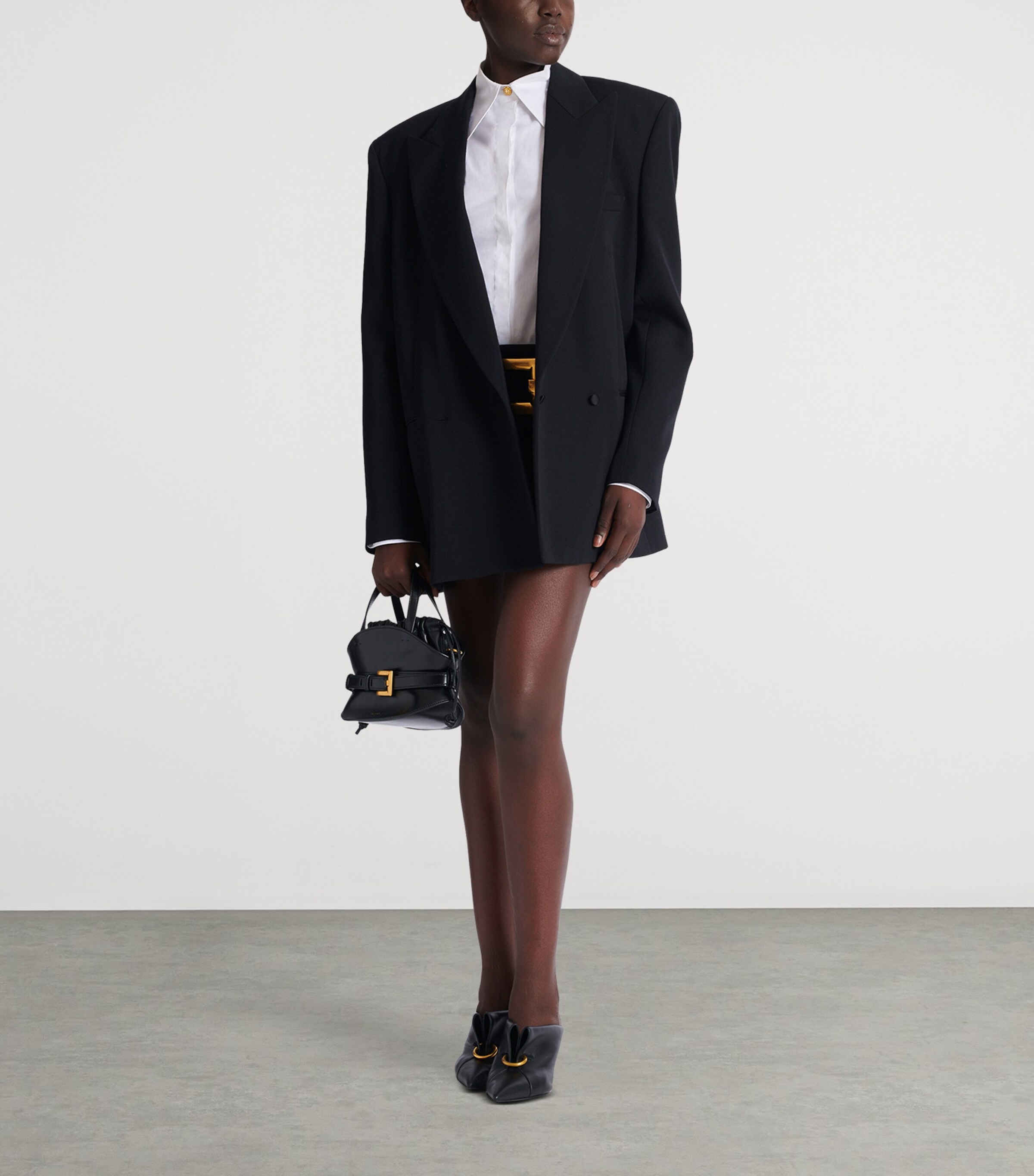 Wool Oversized Blazer 0PA NOIR Image 3