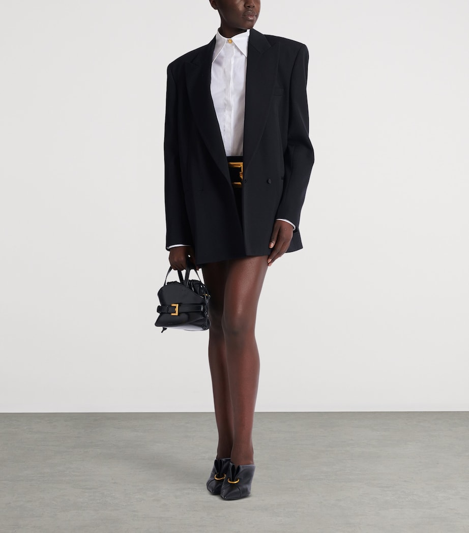 Wool Oversized Blazer 0PA NOIR Image 3