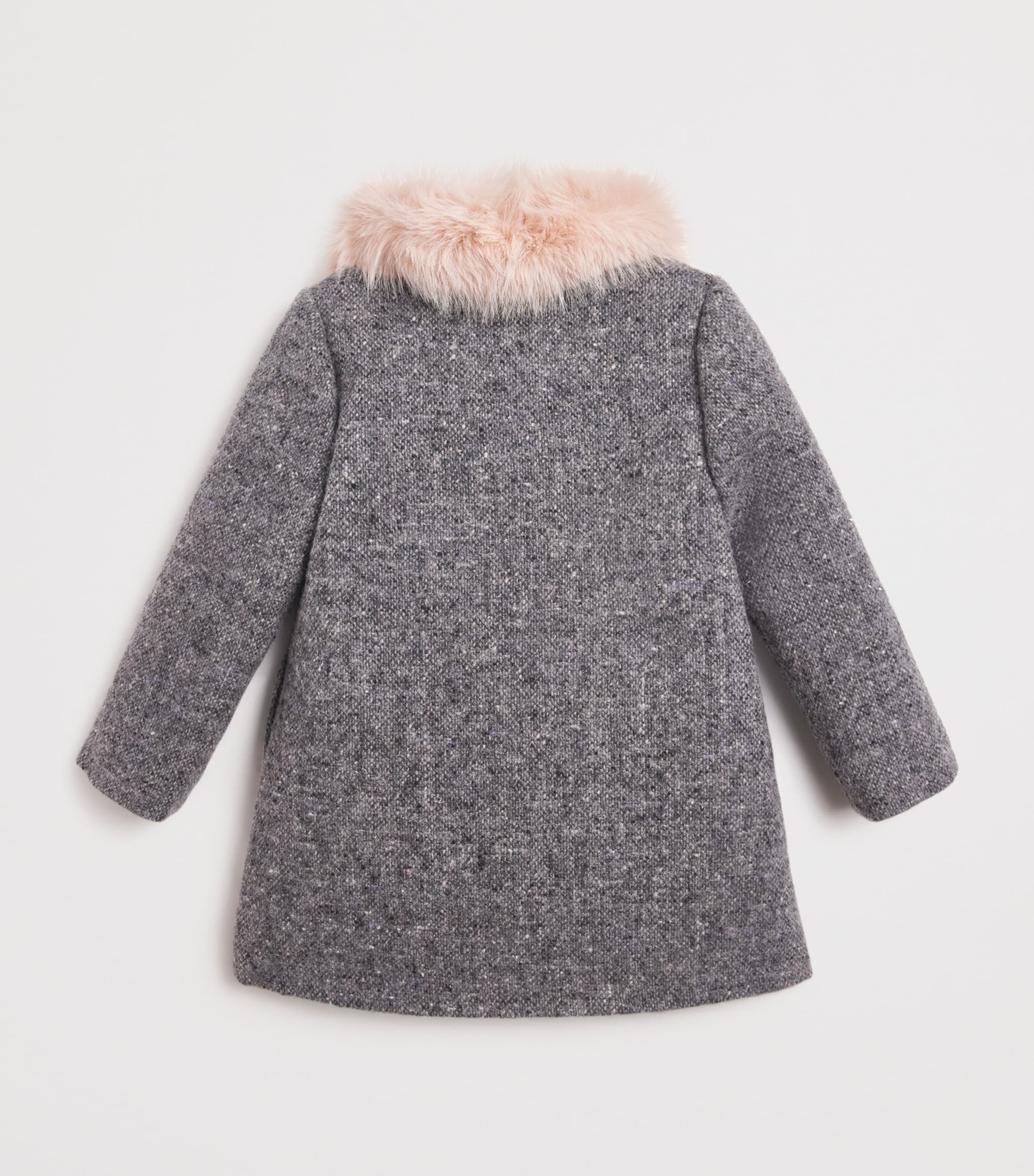 Wool Faux Fur-Collar Coat (2-12 Years) 24 GRIS FONCÉ Image 2