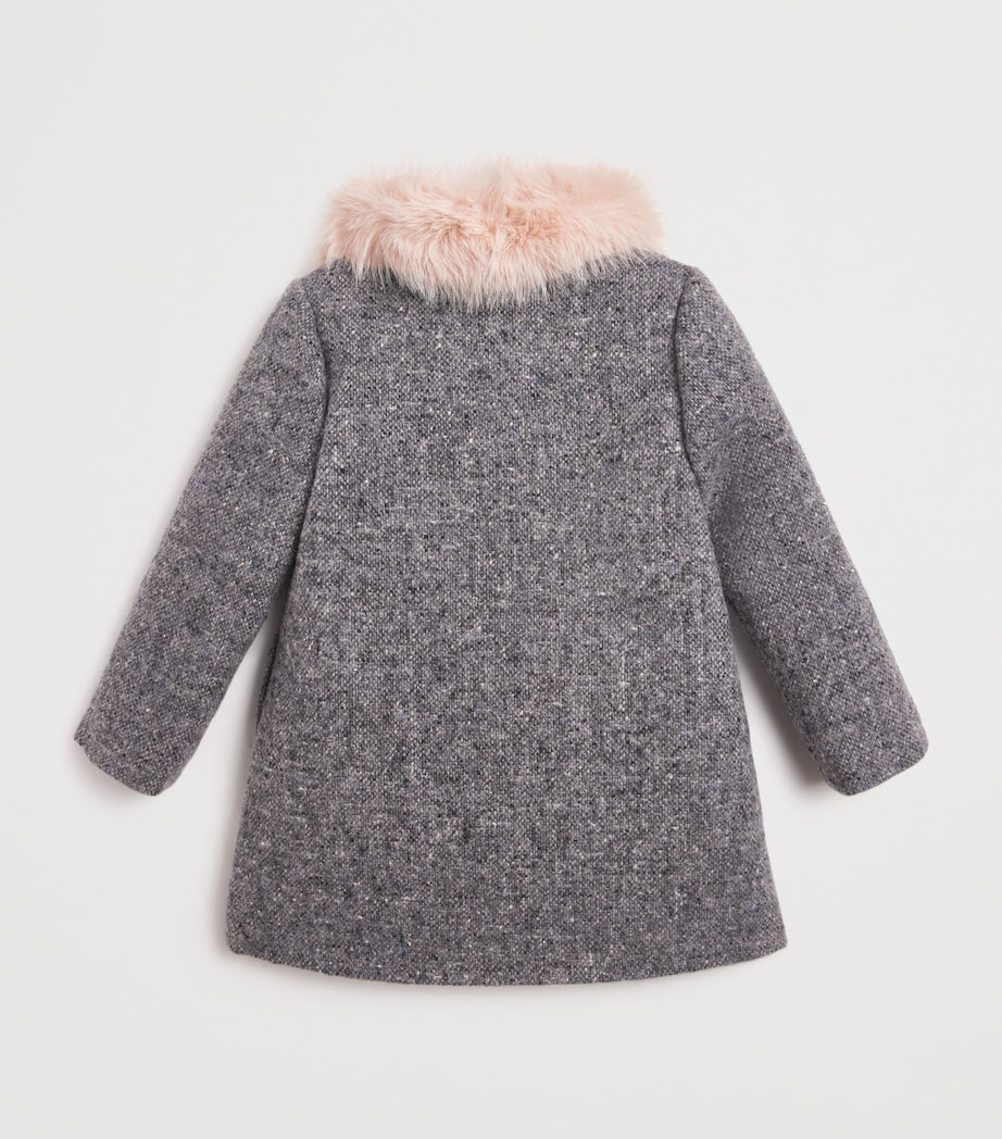 Wool Faux Fur-Collar Coat (2-12 Years) 24 GRIS FONCÉ Image 2