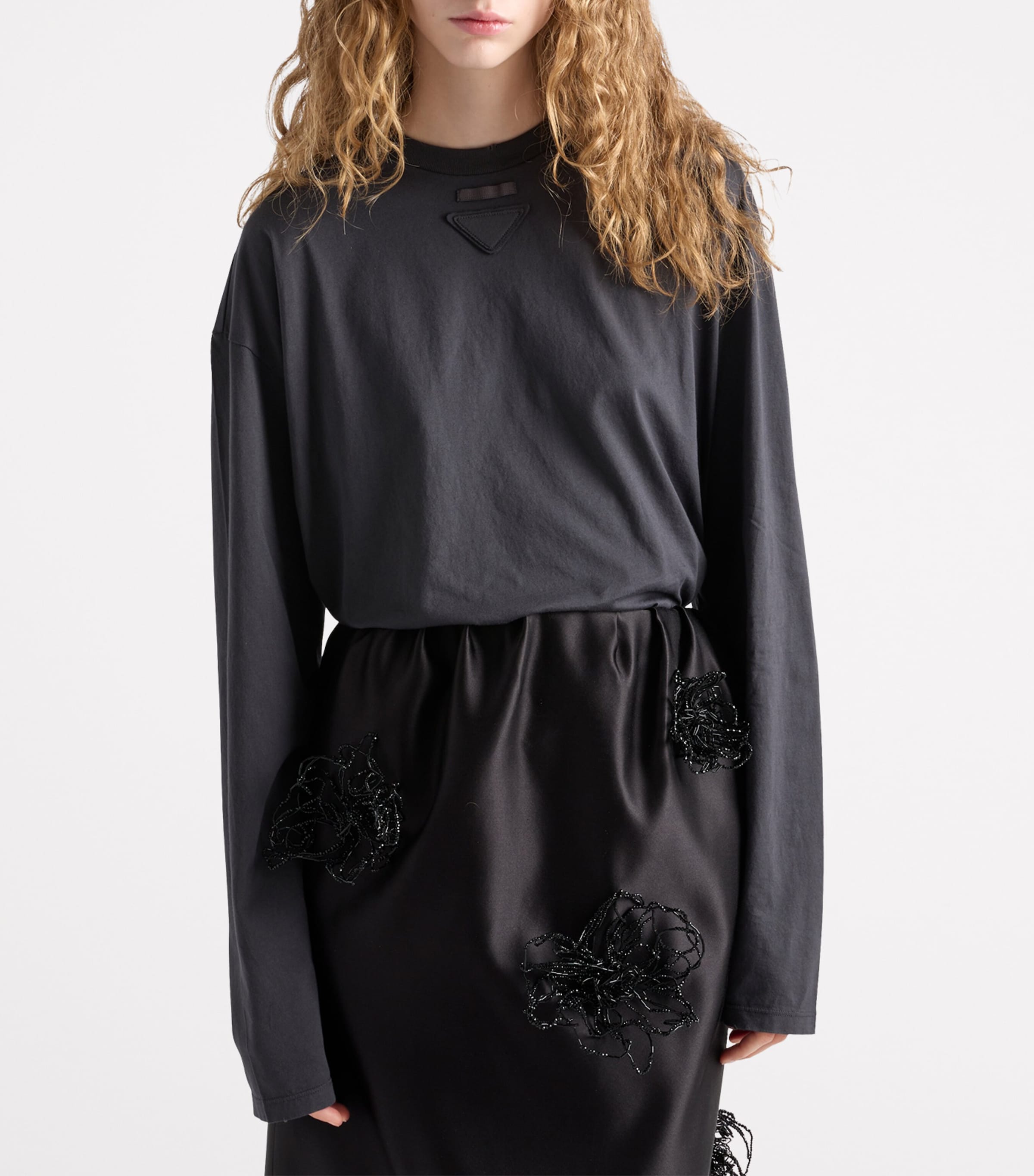 Cotton Distressed T-Shirt F0112 Image 3