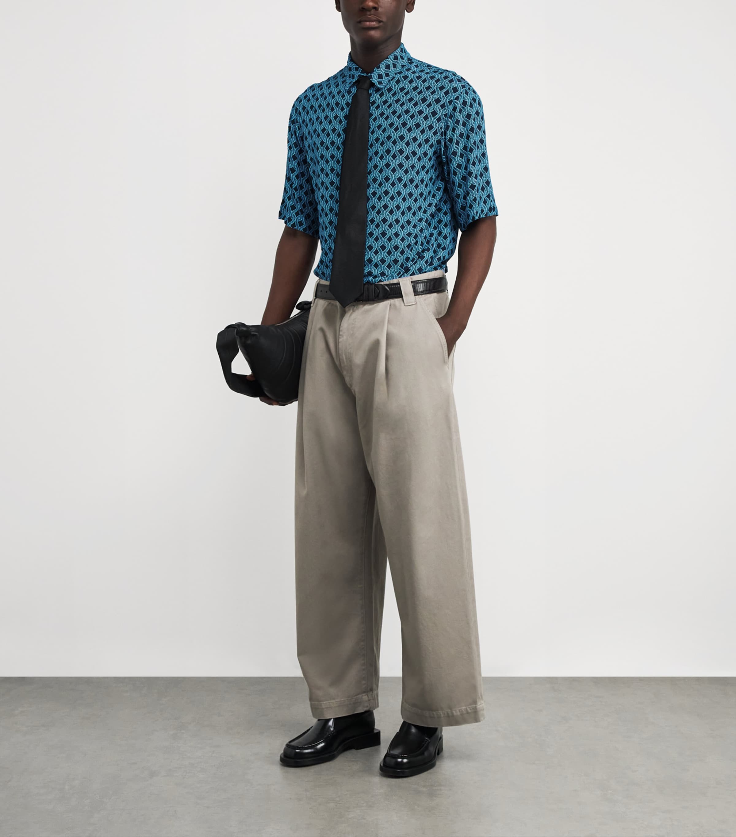 Rope-Print Shirt NAVY BLUE Image 2