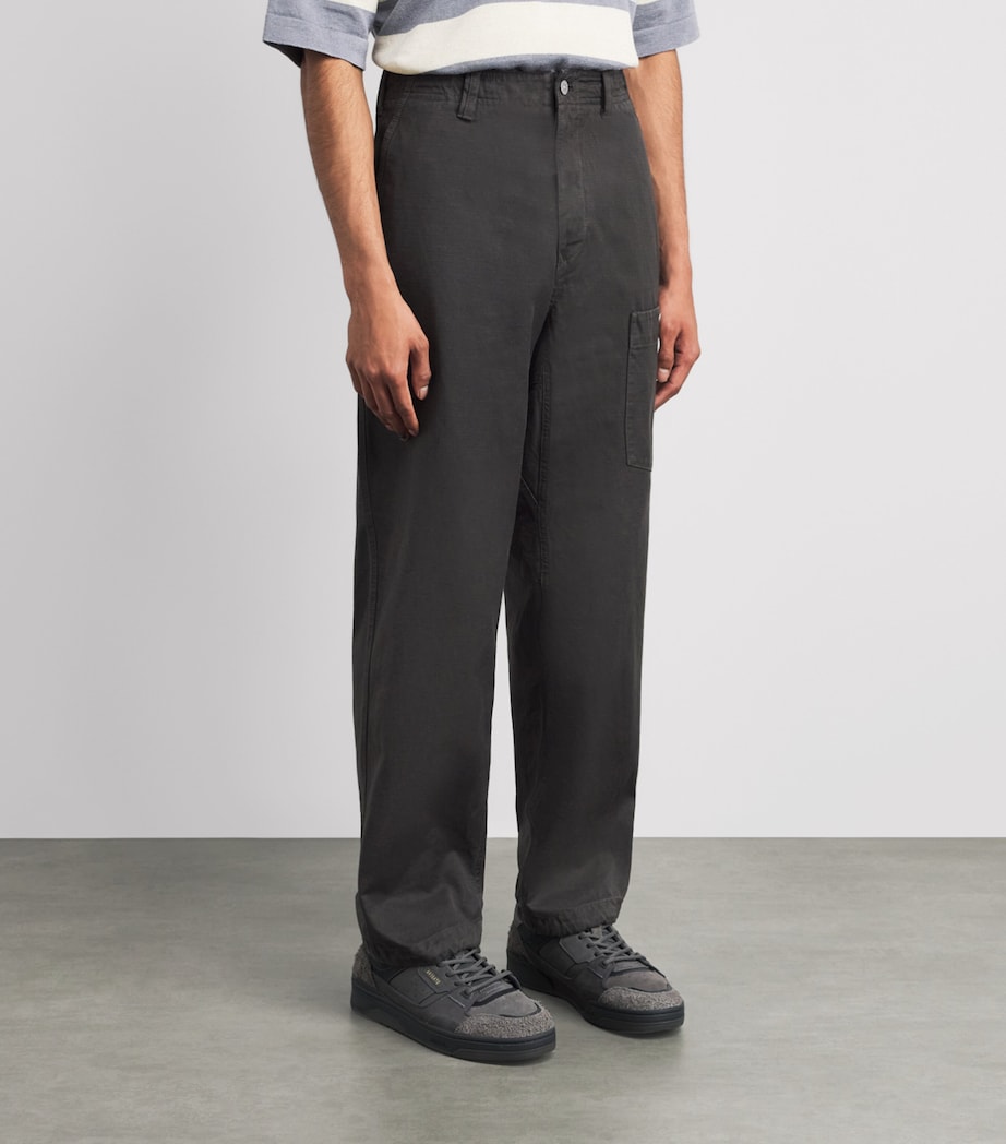 Stone Island Mens Slub Cotton Marina Trousers Image 4