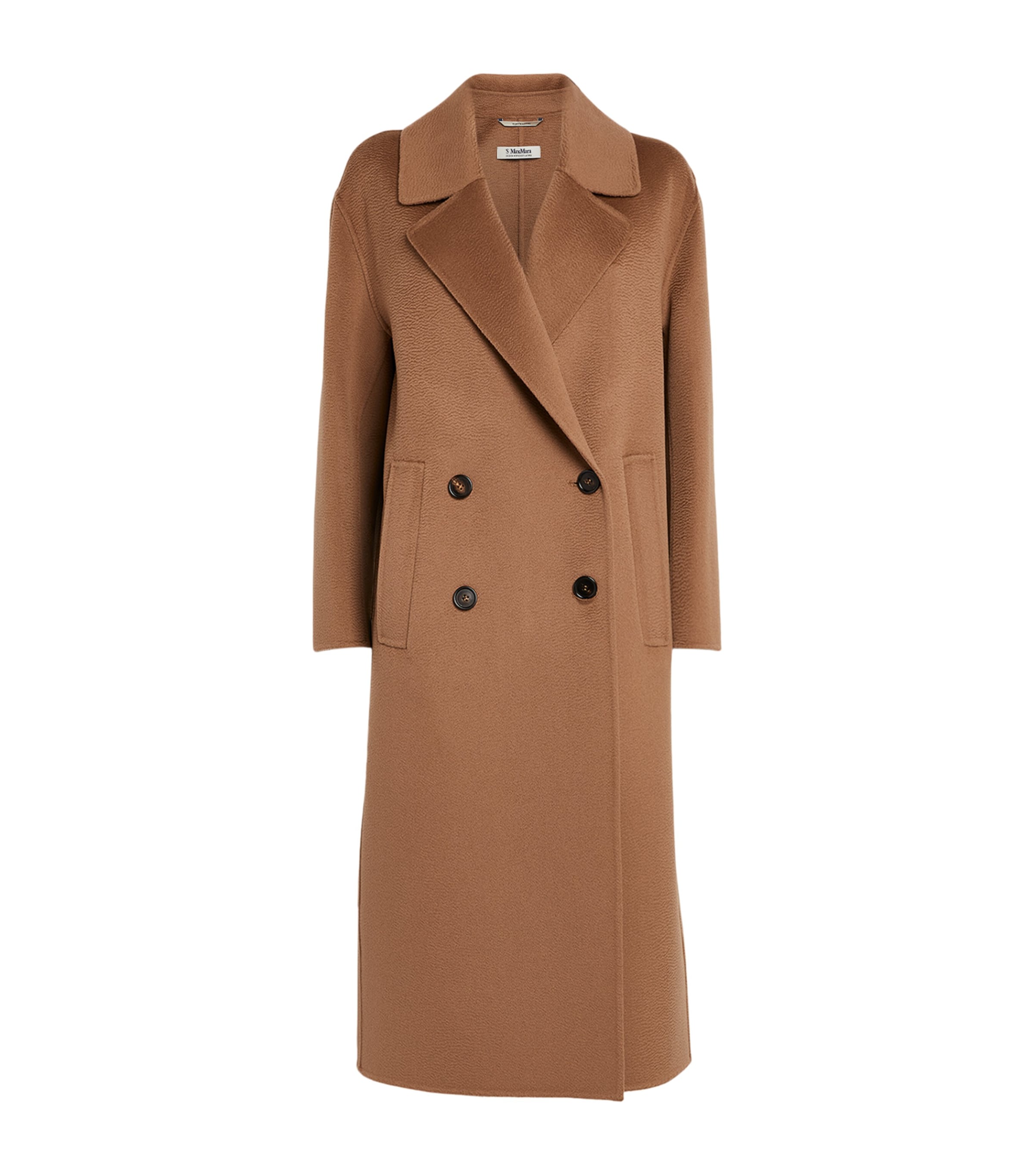 Max Mara Wool-cashmere Coat In Brown