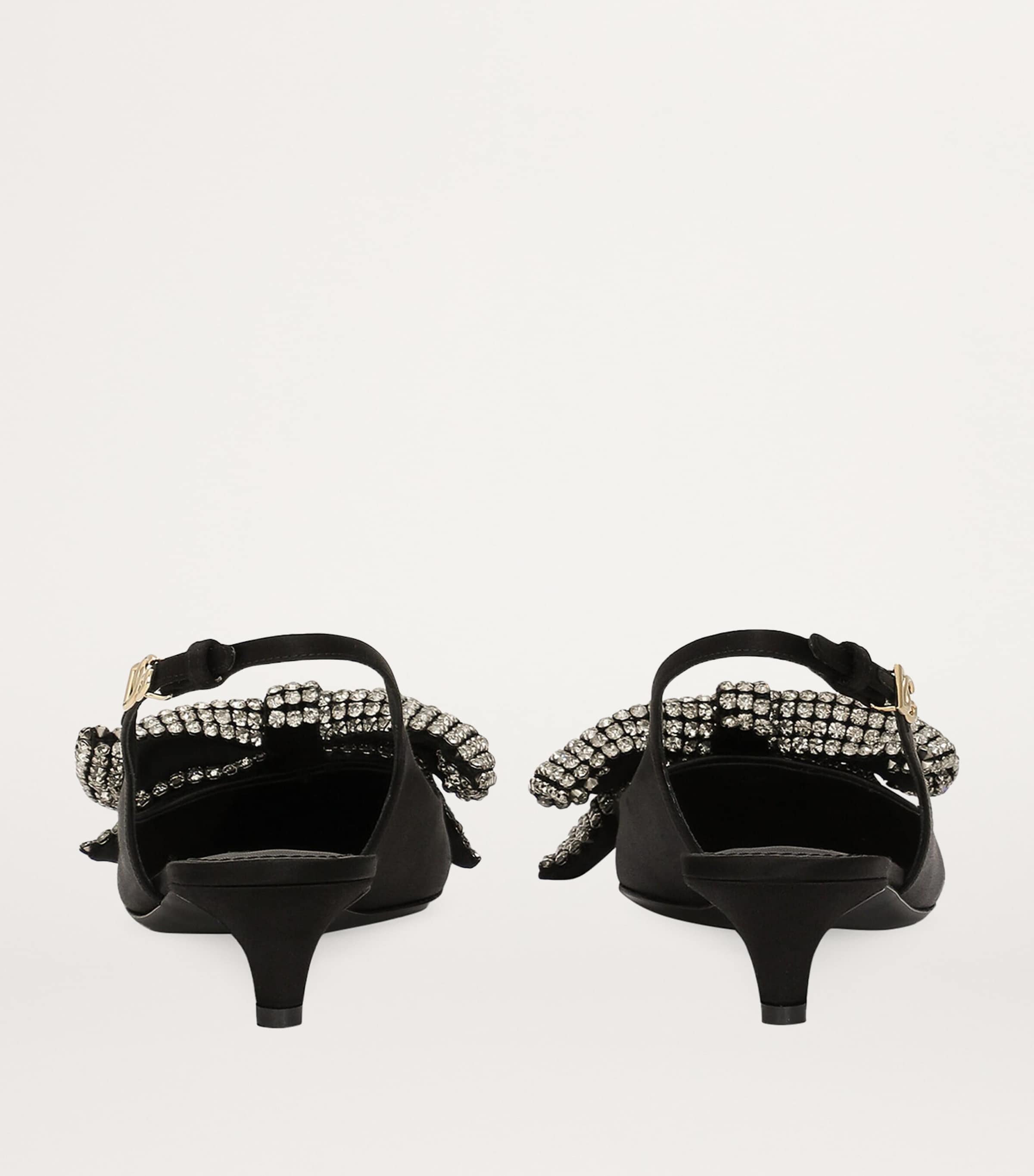 Dolce & Gabbana Satin Bow Slingback Pumps | Harrods US