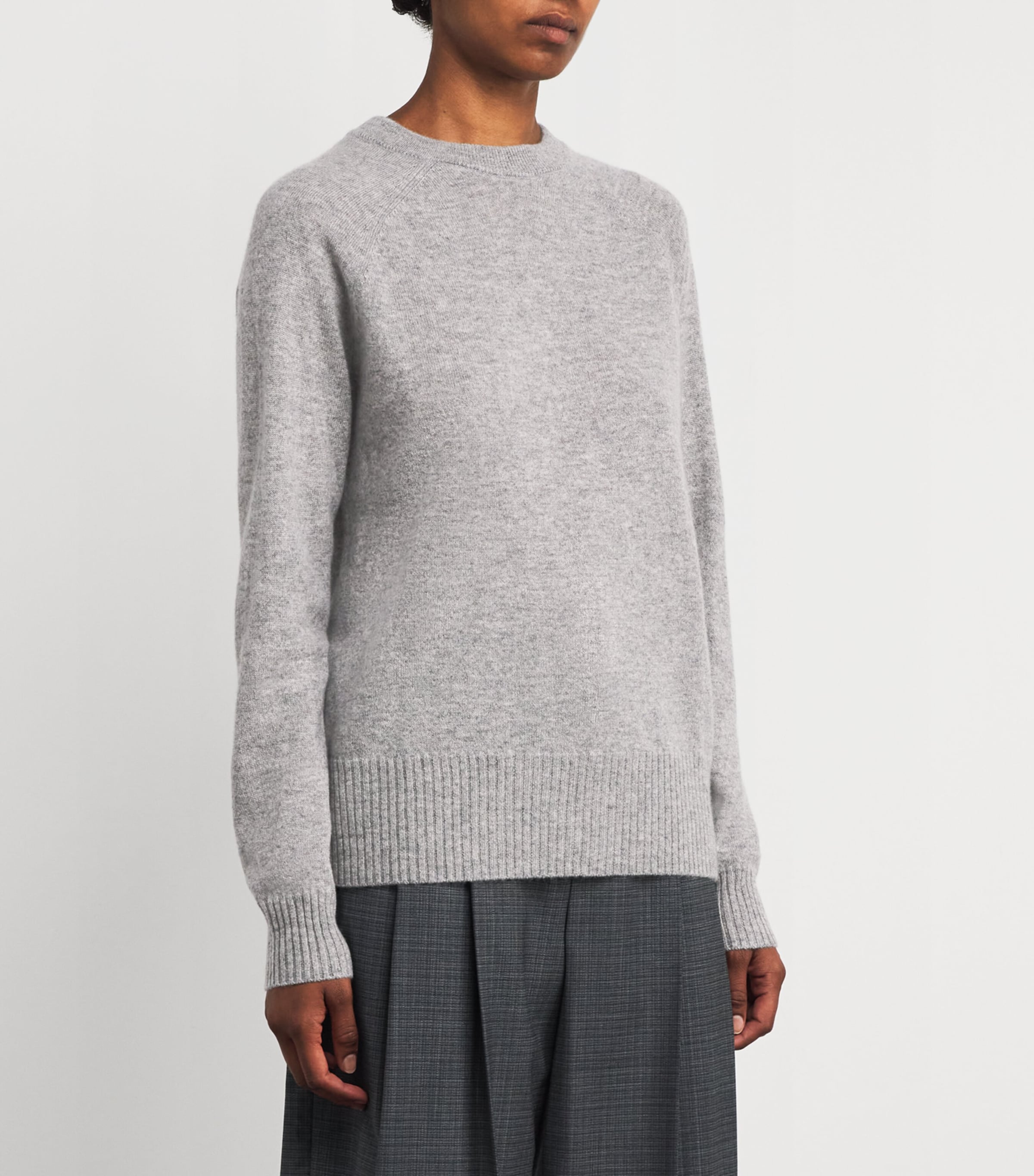 Cashmere Twist-Back Sweater GREY MARLE Image 3
