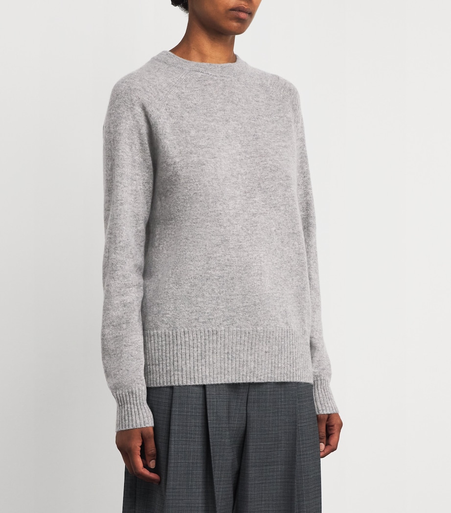 Cashmere Twist-Back Sweater GREY MARLE Image 3