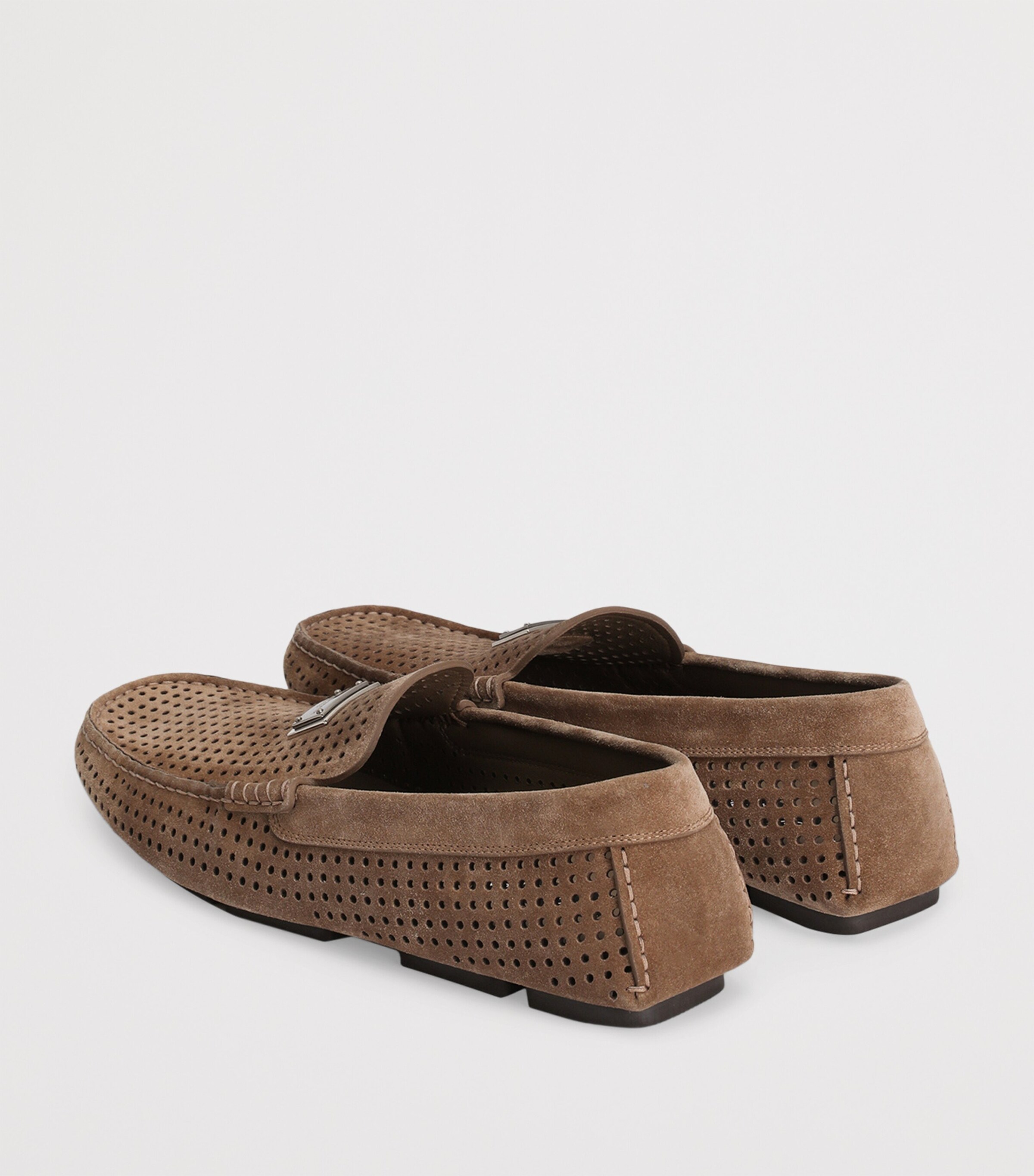 Calfskin Logo Loafers 80024-HAZELNUT Image 3