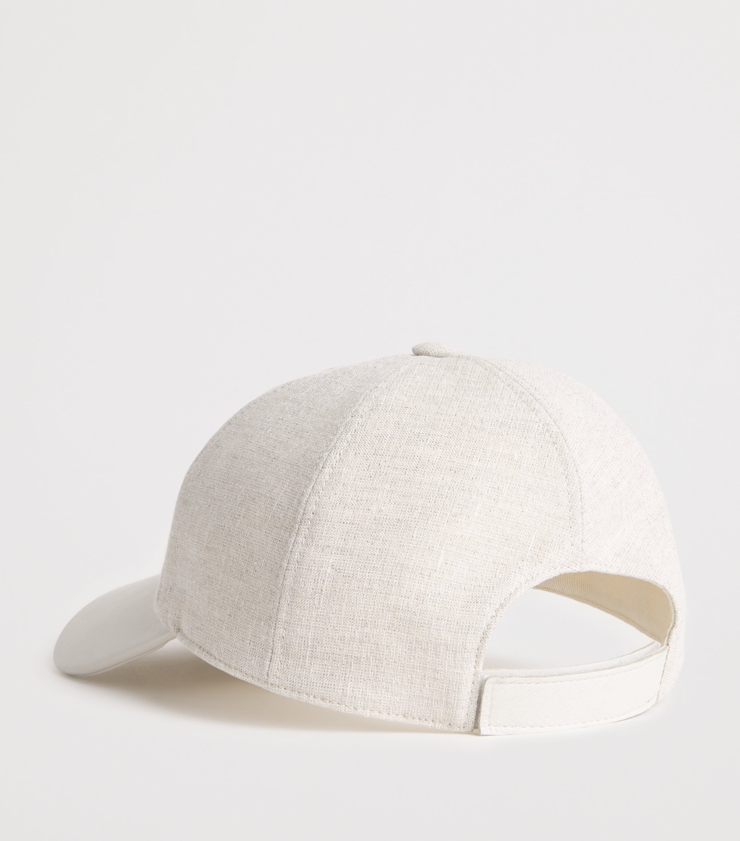 Eleventy Linen-Blend Baseball Cap Sabbia Image 3