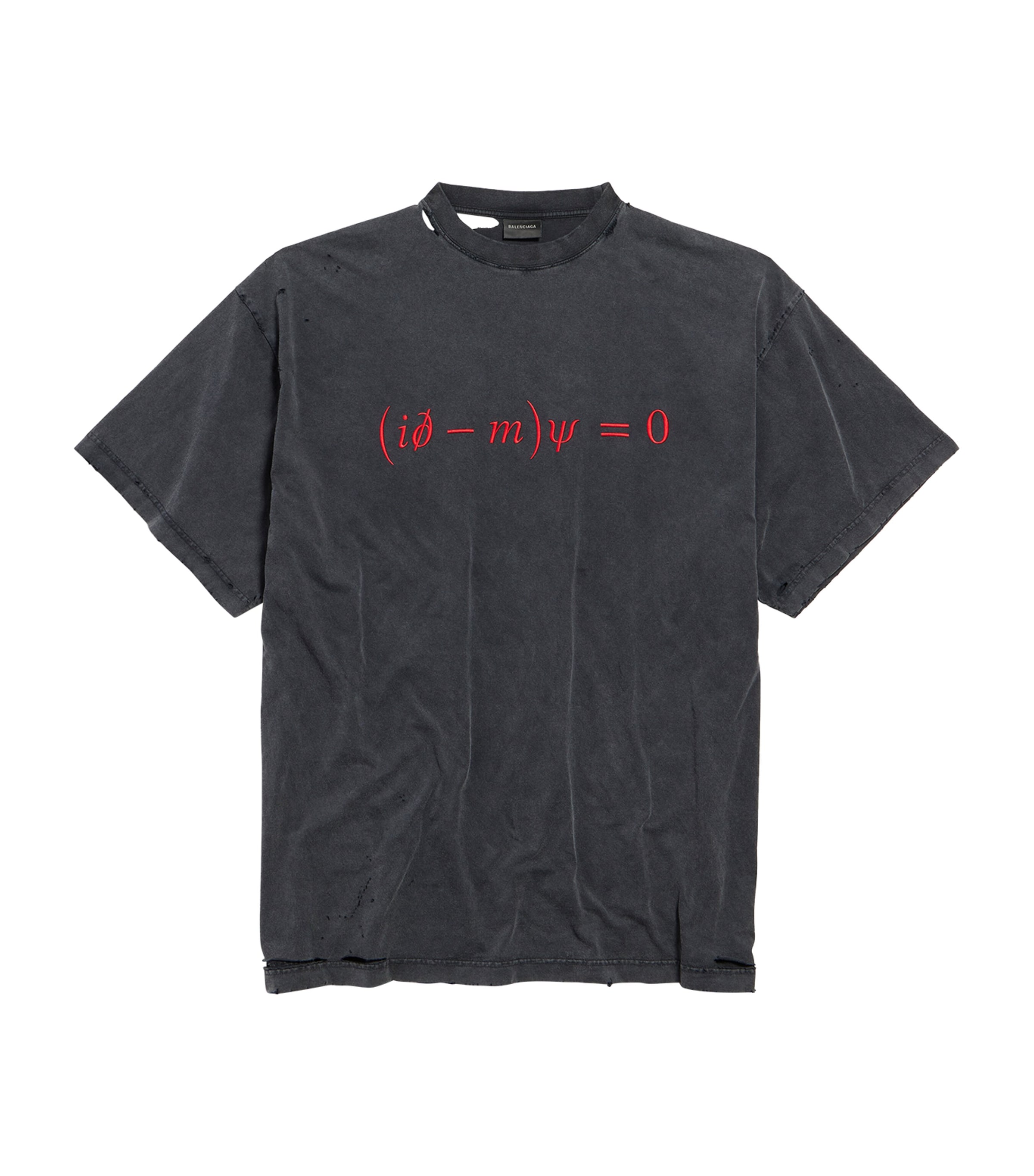 Balenciaga Mens Cotton Dirac Formula T-Shirt Image 1
