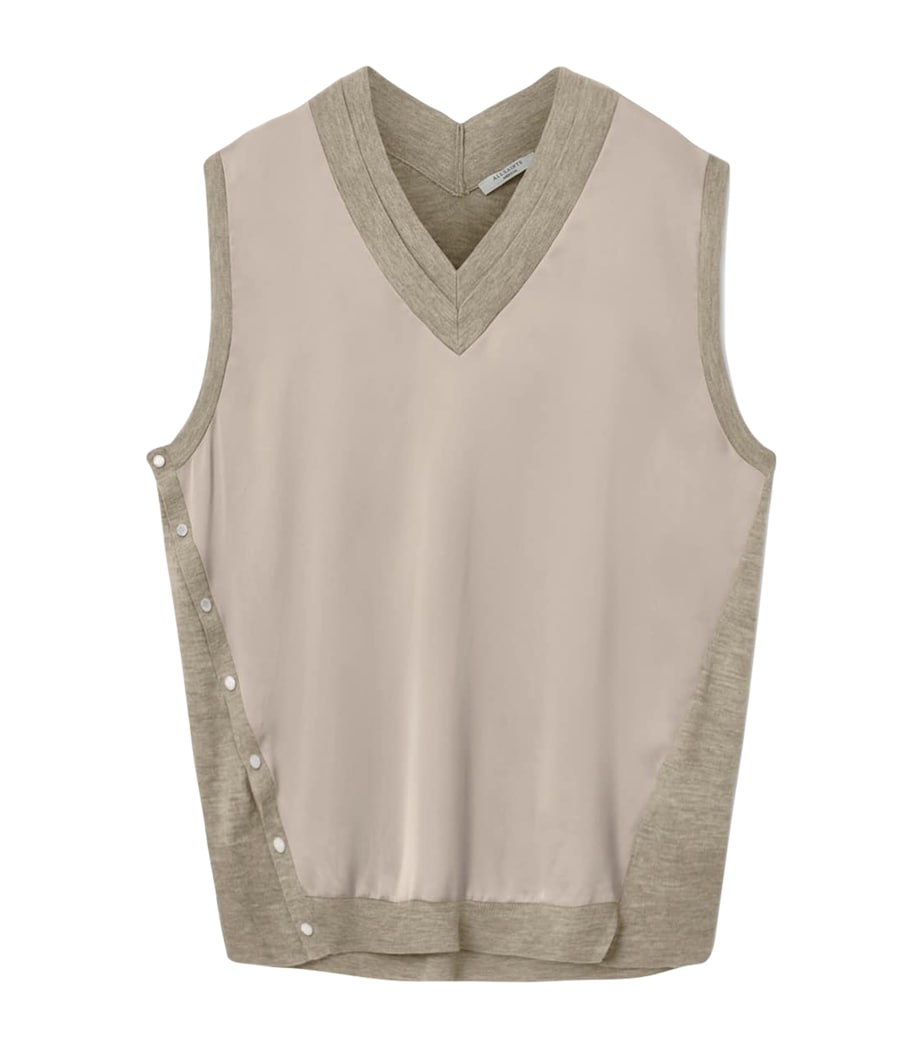 Bern Studded Tank Top TAUPE GREY Image 1