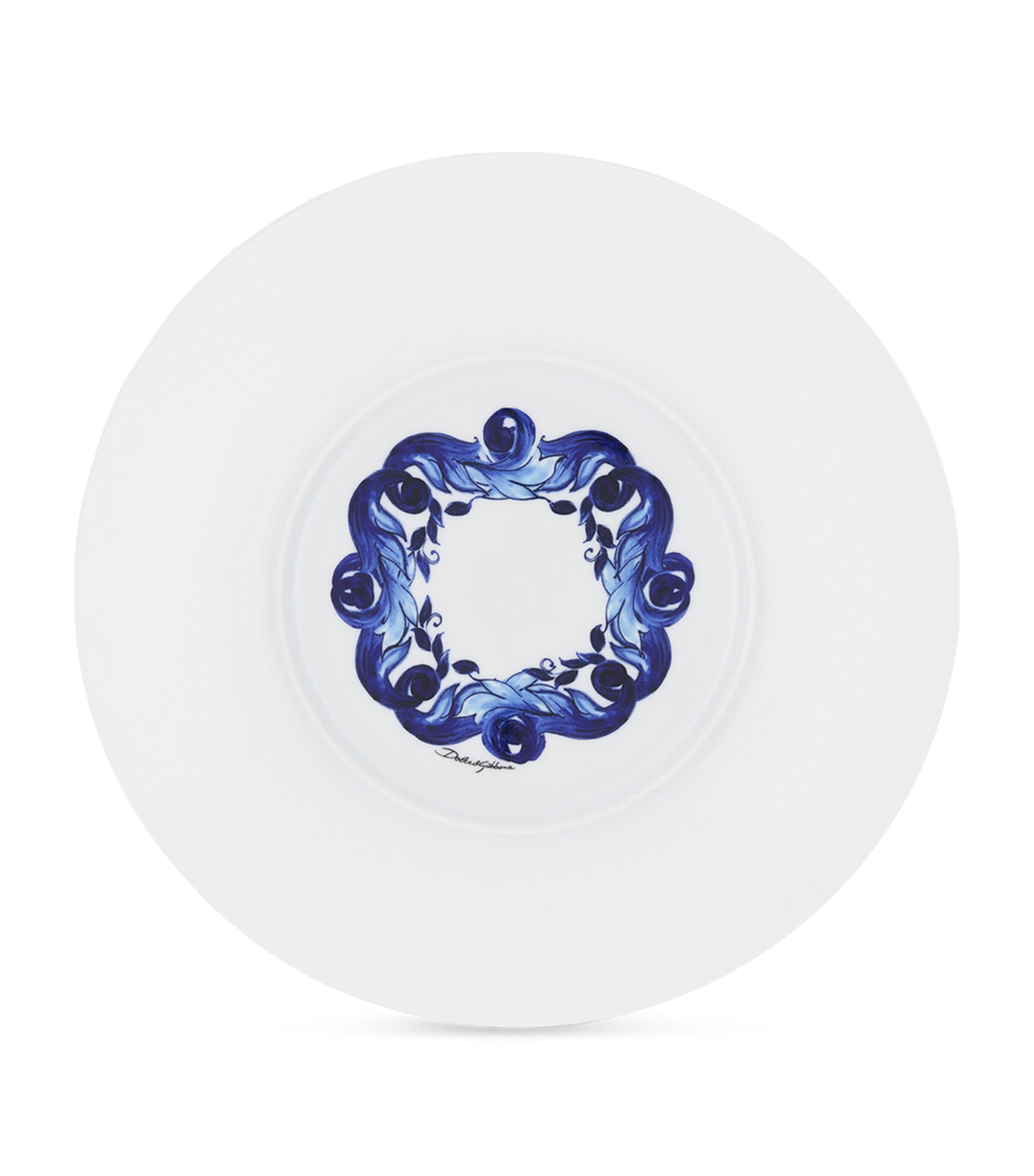 Set of 2 Blu Mediterraneo Dessert Plates (19cm) UB008 FIORE PIC BLU Image 4