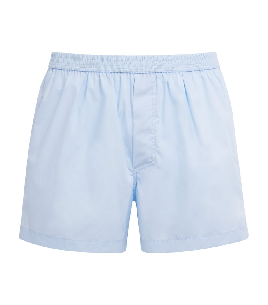 TOM FORD Mens Cotton Woven Boxers Light Blue Image 1