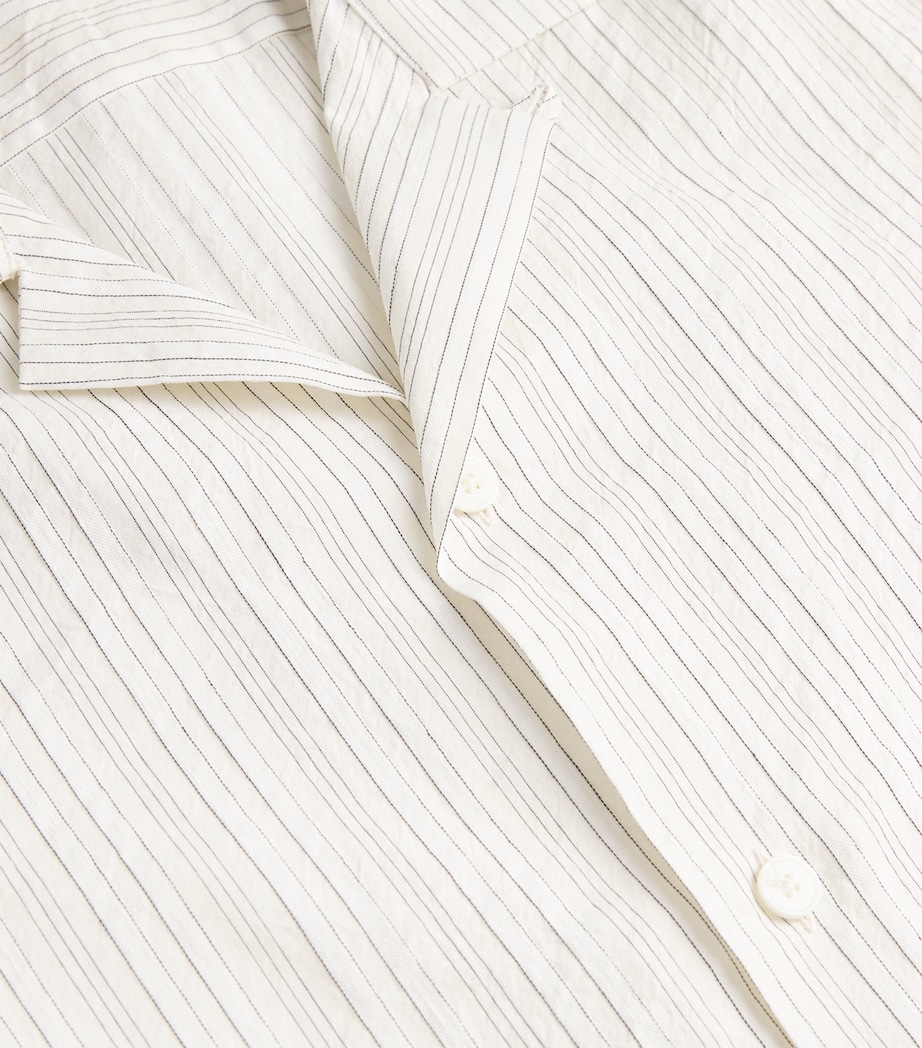 Cotton-Linen Stripe Shirt 02_OFF WHITE Image 5
