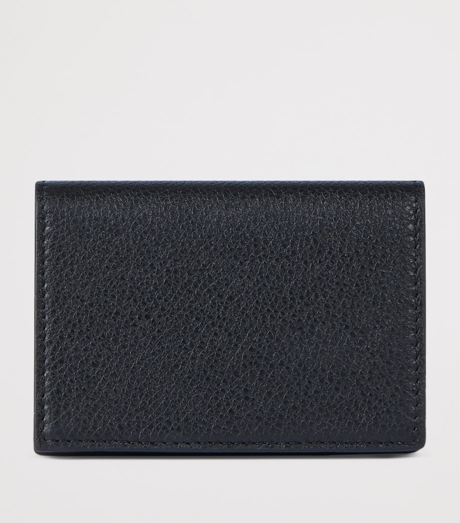 Leather Business Card Holder BLACK Image 2