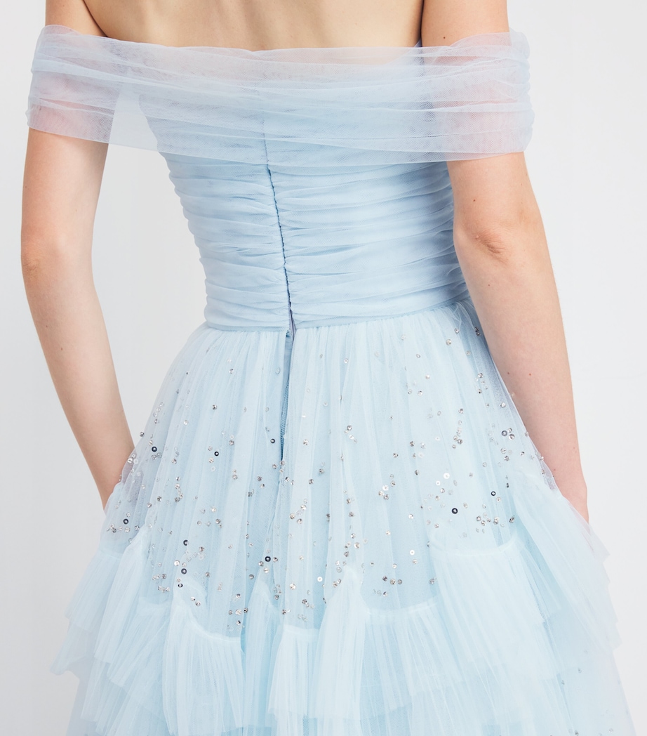 Sequin-Detail Queenie Gown 2113 PORCLAIN S BDNG Image 6