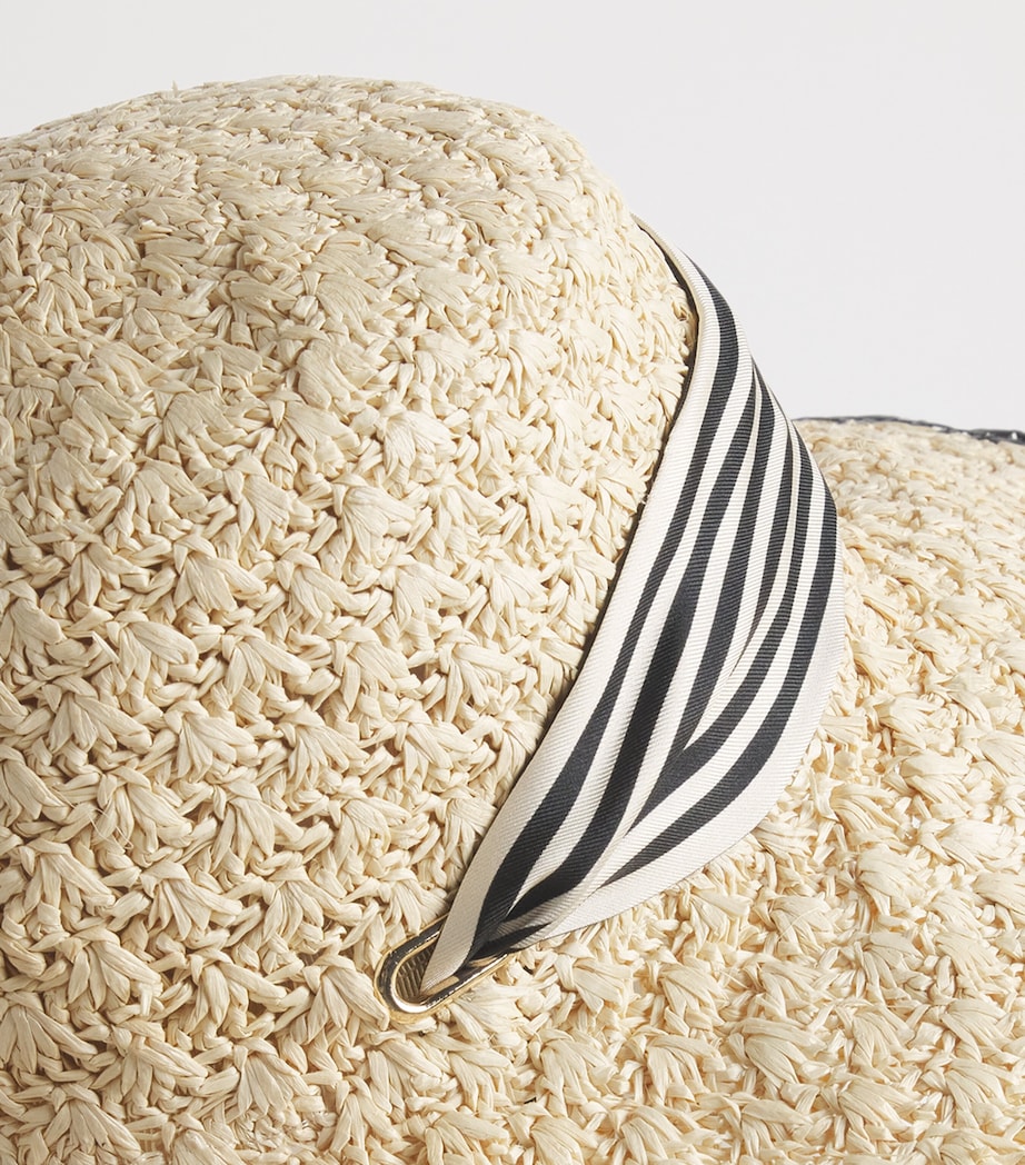 Raffia Sun Hat NATRUAL/BLACK NTLBLK Image 3