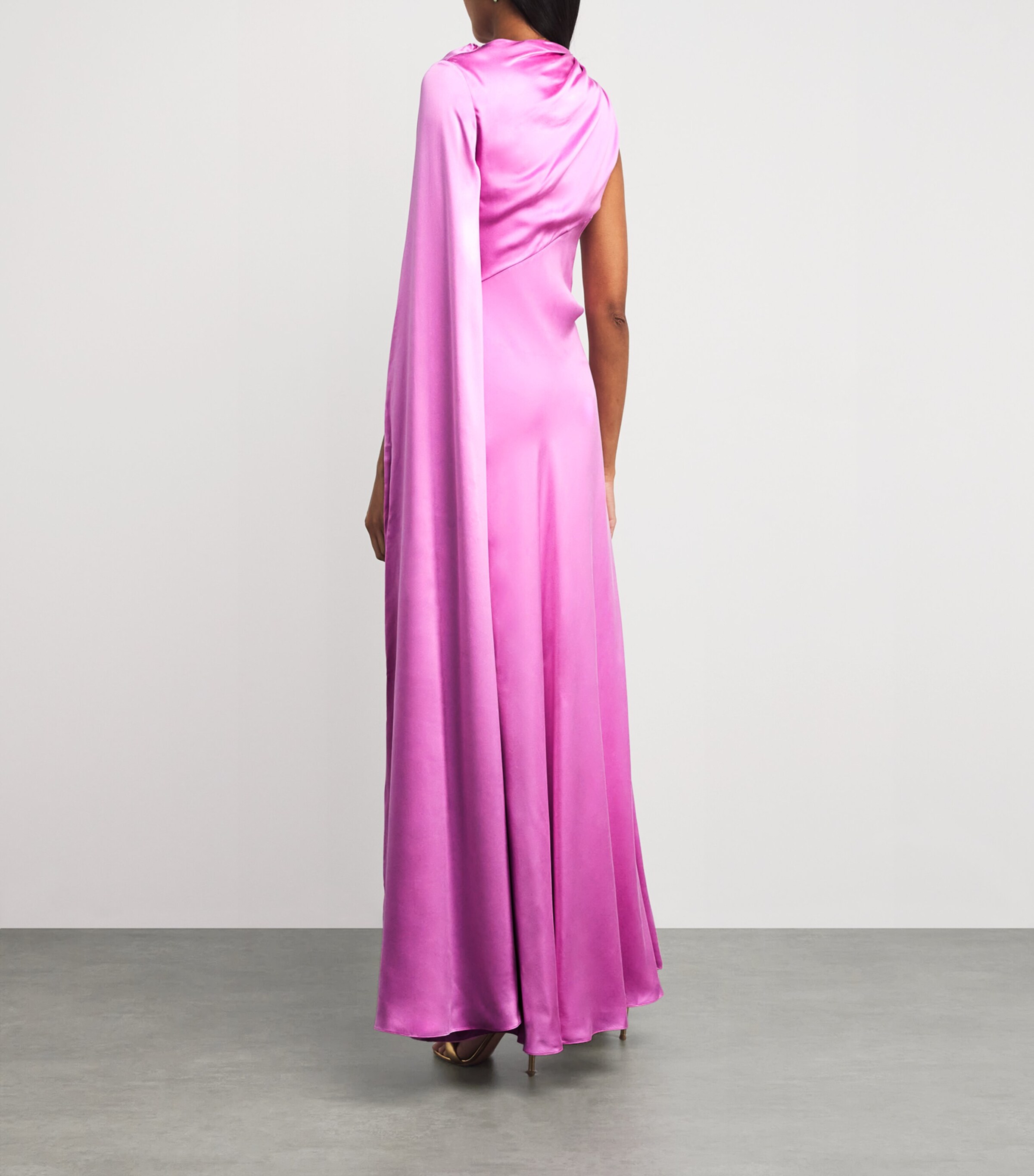 Roksanda Womens Silk Oma Maxi Dress Lilas/zinnia Image 3