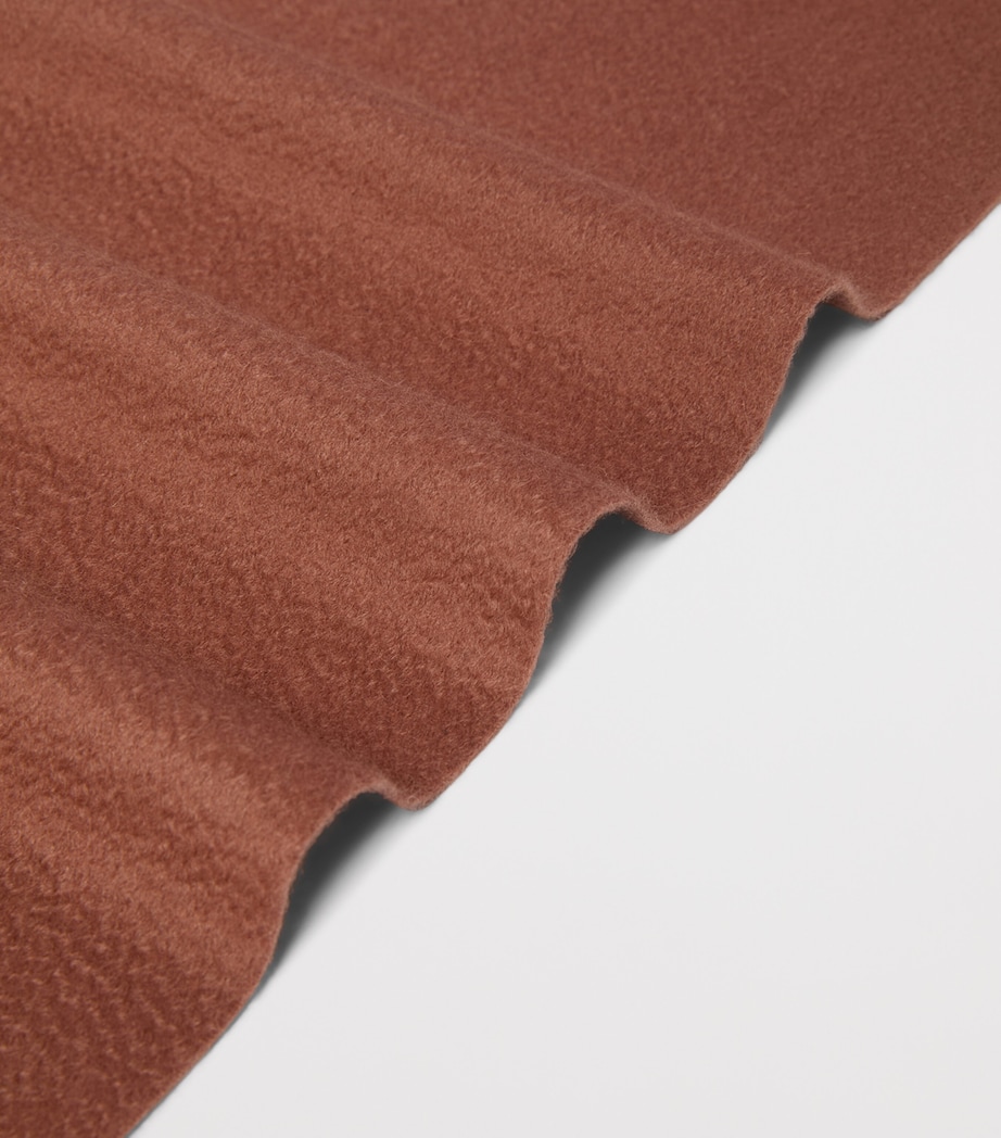 Max Mara Cashmere Monogram Scarf Shaded Pink Image 3