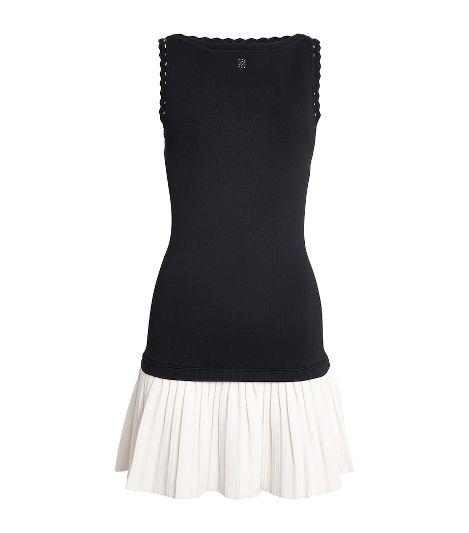 Sandro Paris Womens Boat-Neck Mini Dress Black Image 1