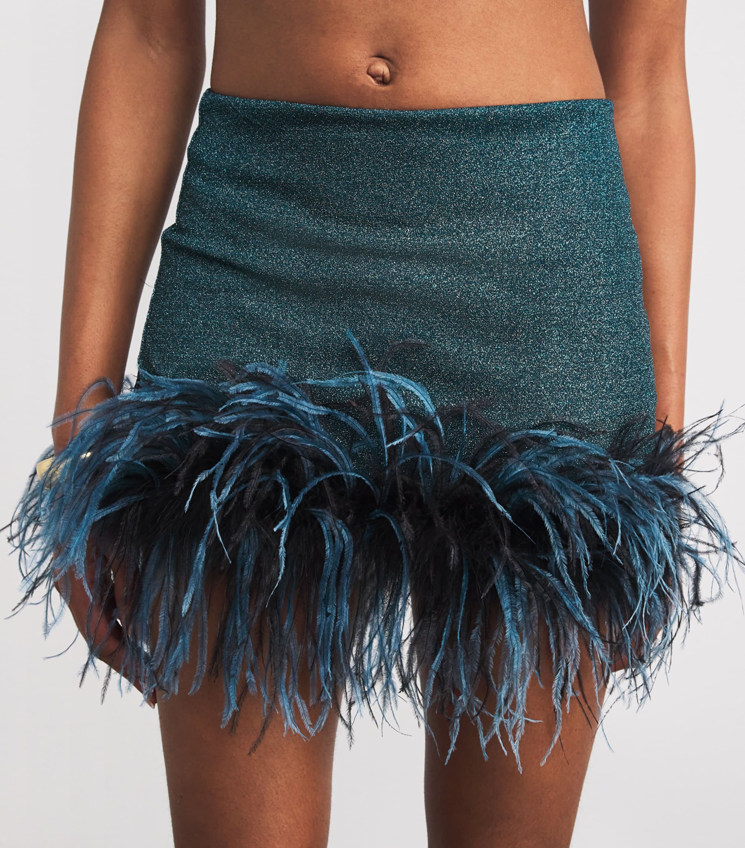 Lumière Plumage Mini Skirt PEACOCK Image 5