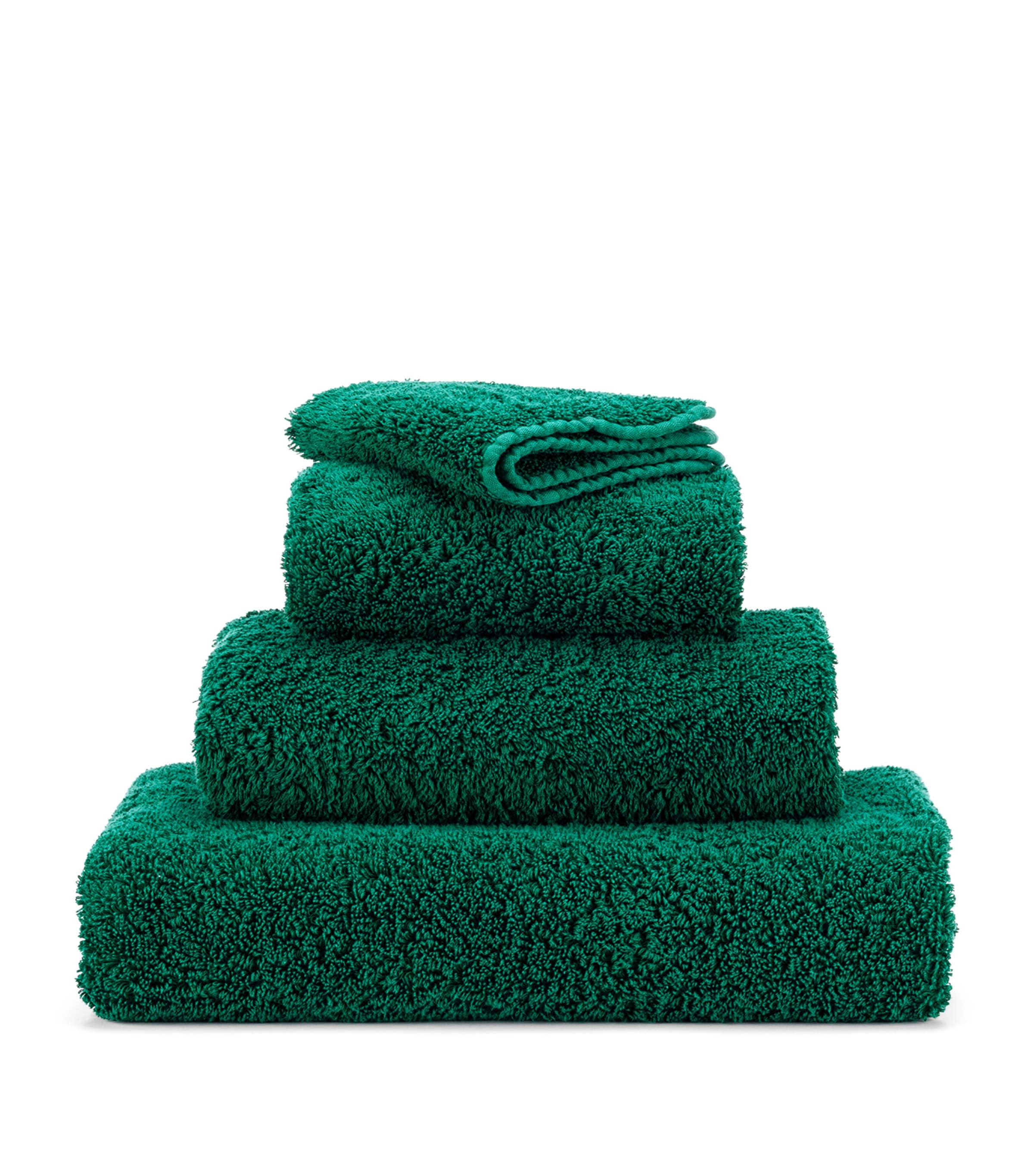 Abyss & Habidecor Egyptian Cotton Super Pile Bath Sheet (105cm x 80cm) British Green Image 1