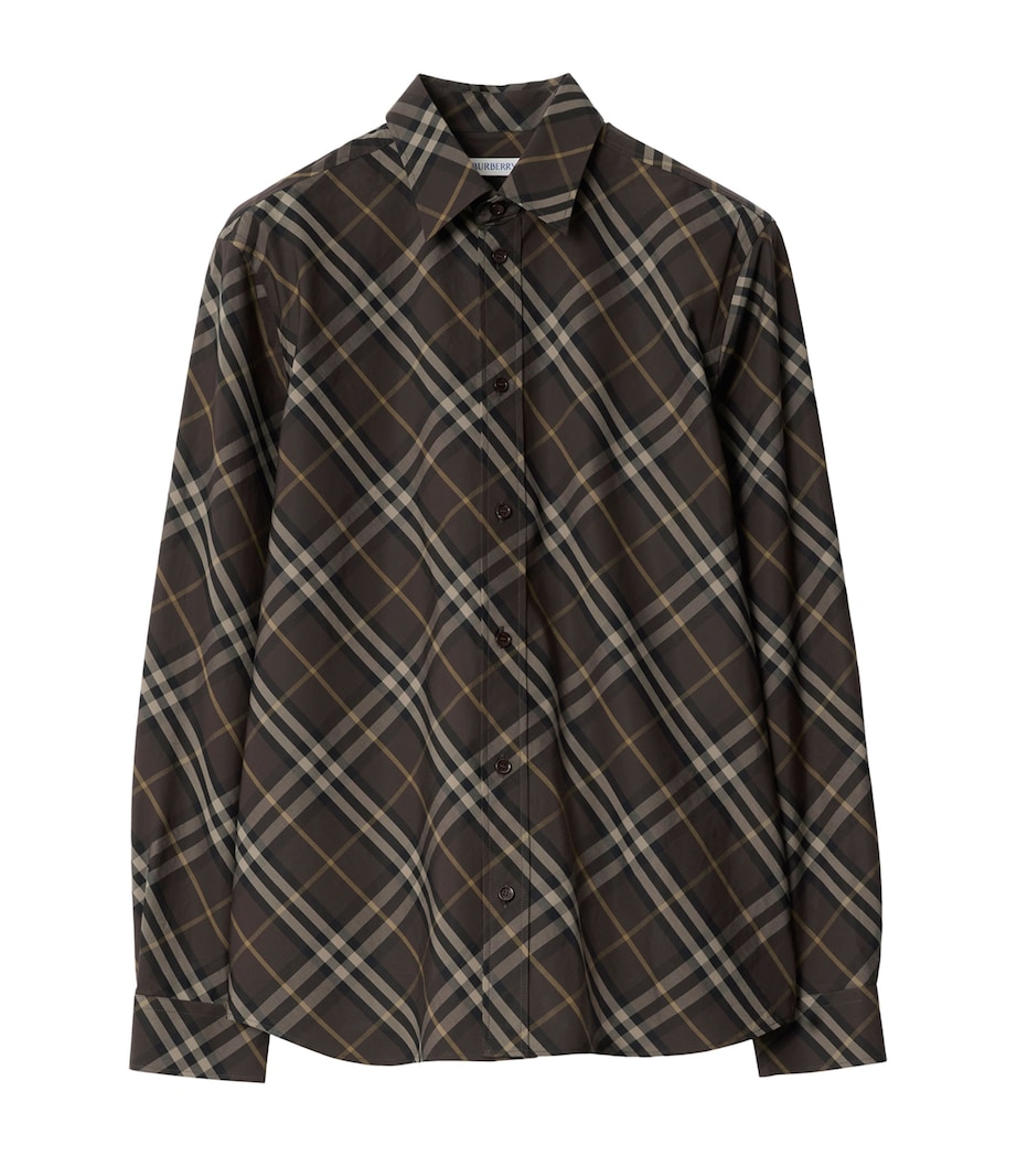 Cotton Check Shirt TRUFFLE IP CHECK Image 1
